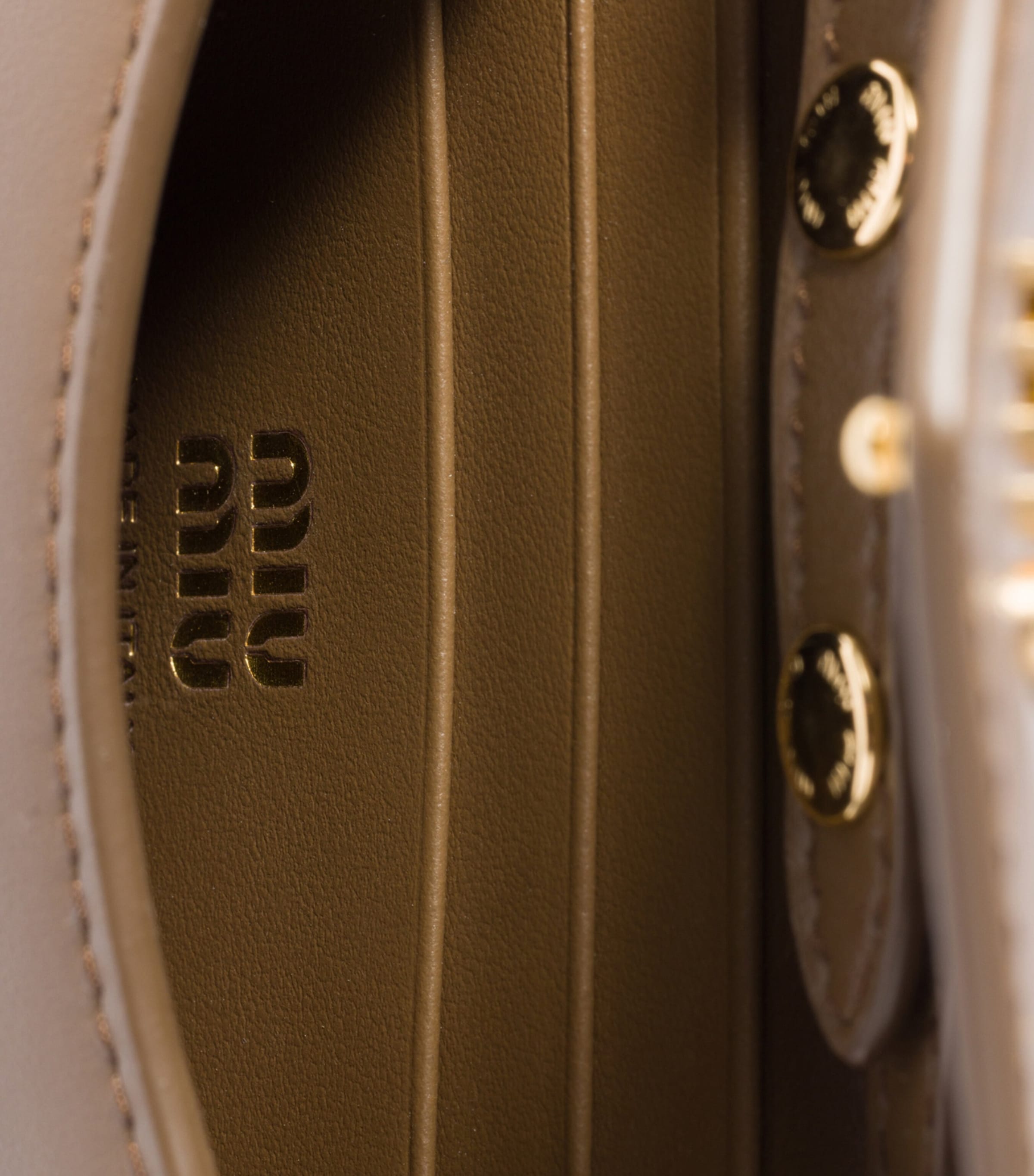 Miu Miu Leather Chain Wallet Image 2