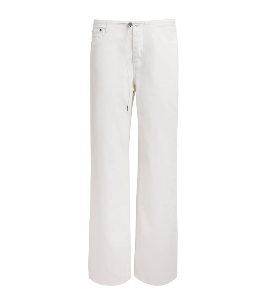 STILL HERE Womens Cool Wide-Leg Jeans Milk Image 1
