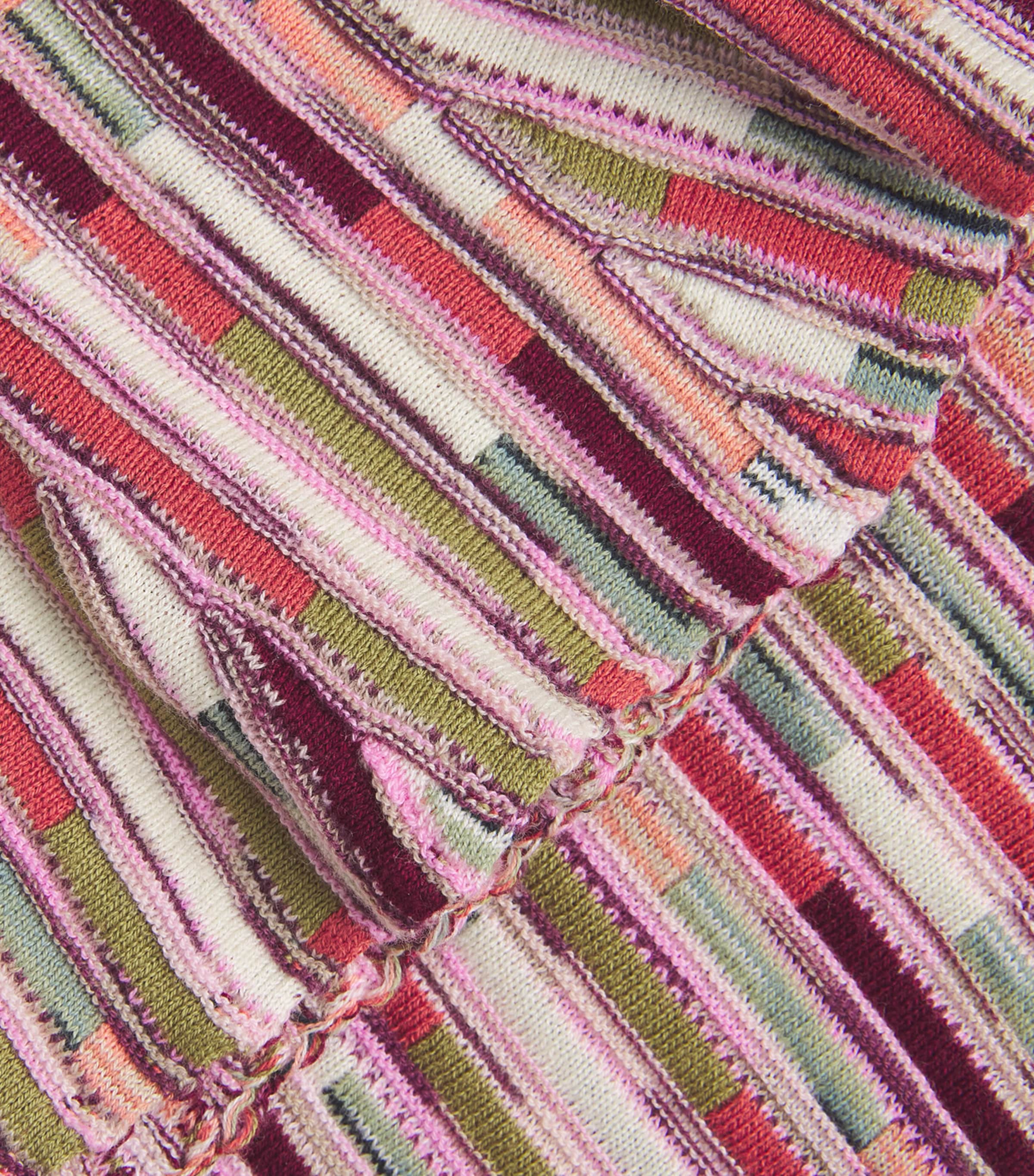 Knitted Stripe Samira T-Shirt ROSEWOOD Image 5