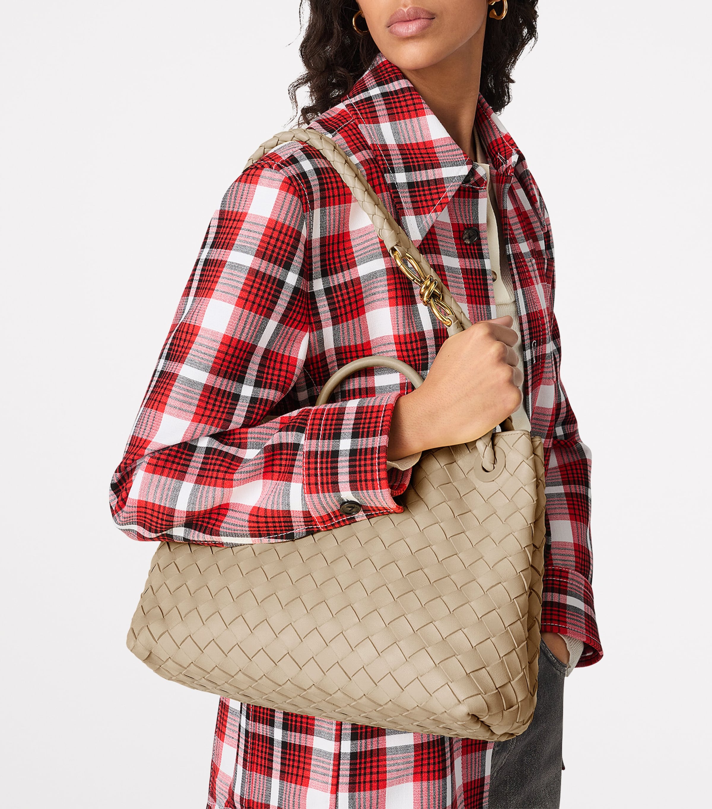Bottega Veneta Medium Leather Andiamo Shoulder Bag Image 2