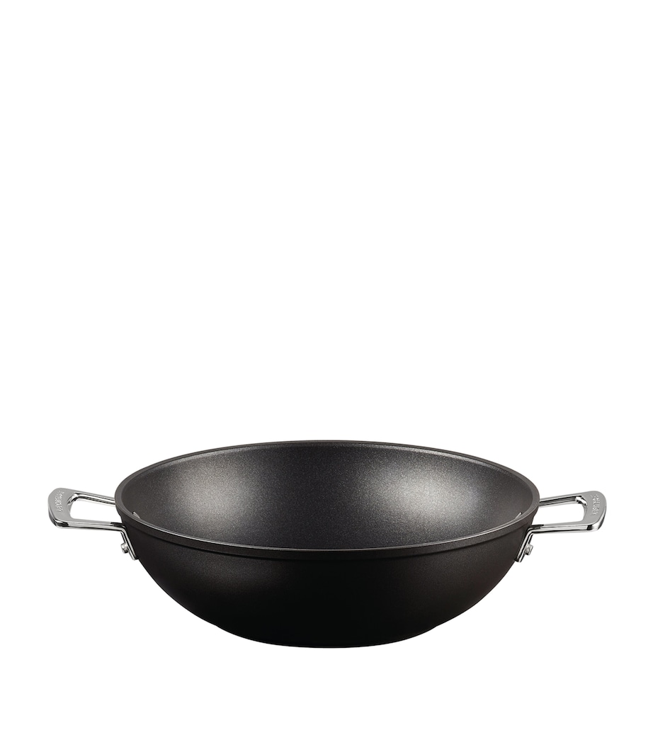 Toughened Non-Stick Wok (32cm) BLACK Image 4