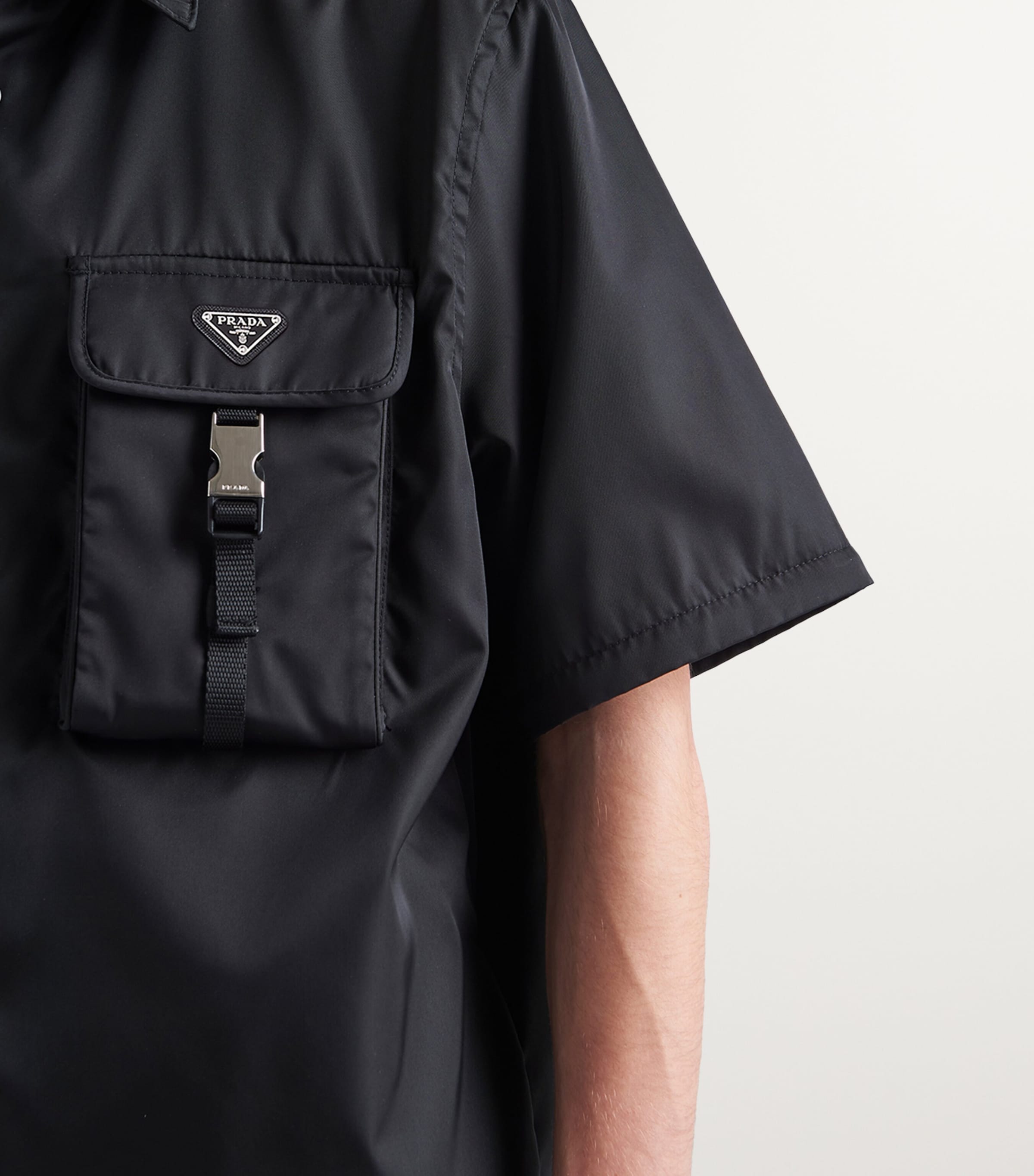 Prada Re-Nylon Triangle Shirt | Harrods UK