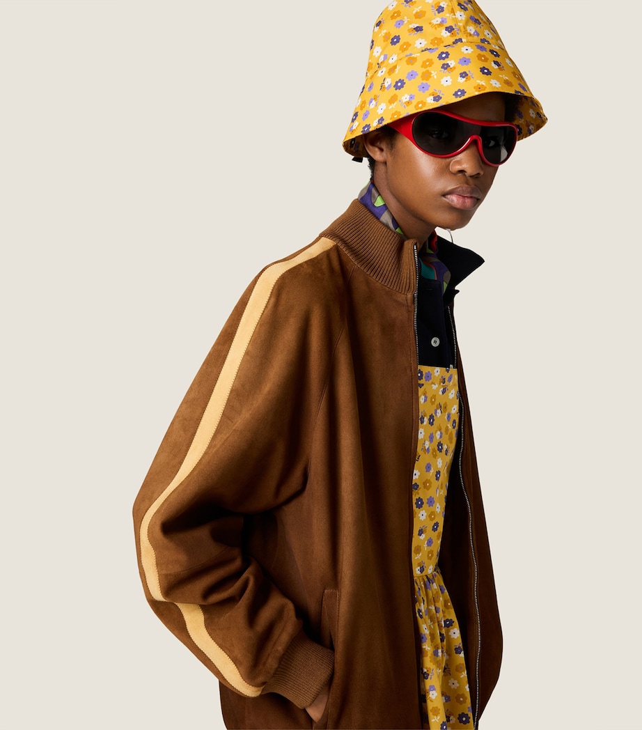 Miu Miu Cotton Floral Bucket Hat Yellow Image 2