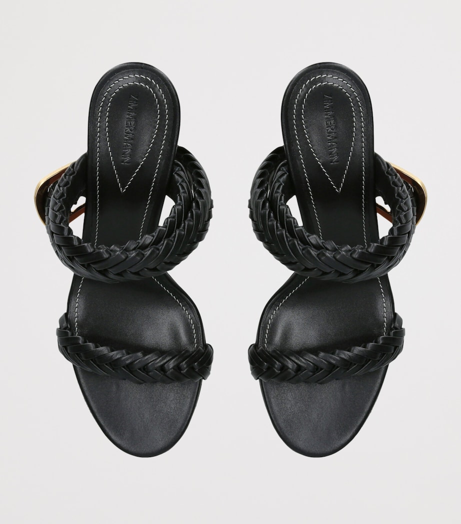Calf Leather Helix Sandals 75 BLACK Image 4