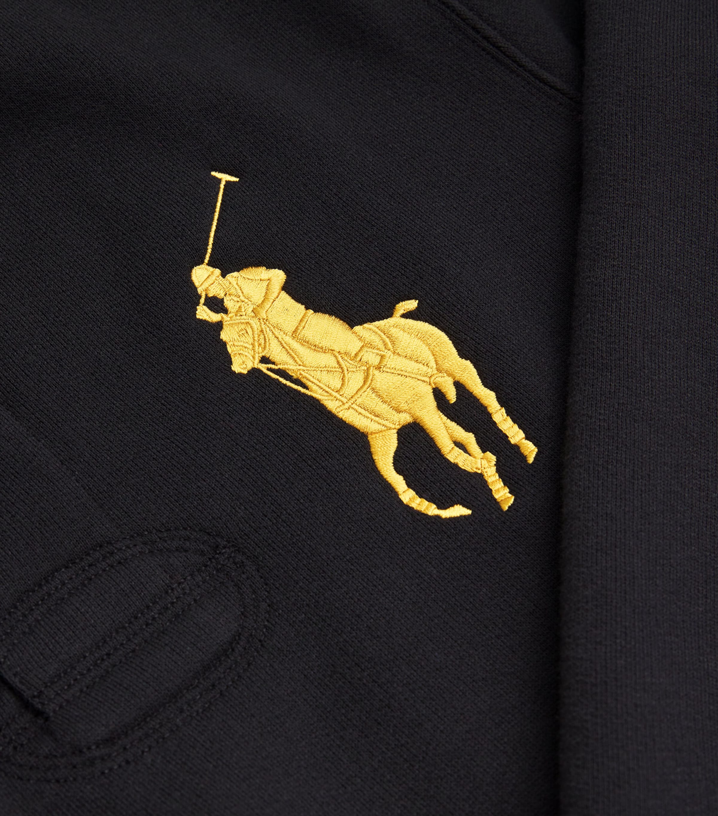 Polo Ralph Lauren Black Big Polo Pony Rugby Shirt | Harrods US