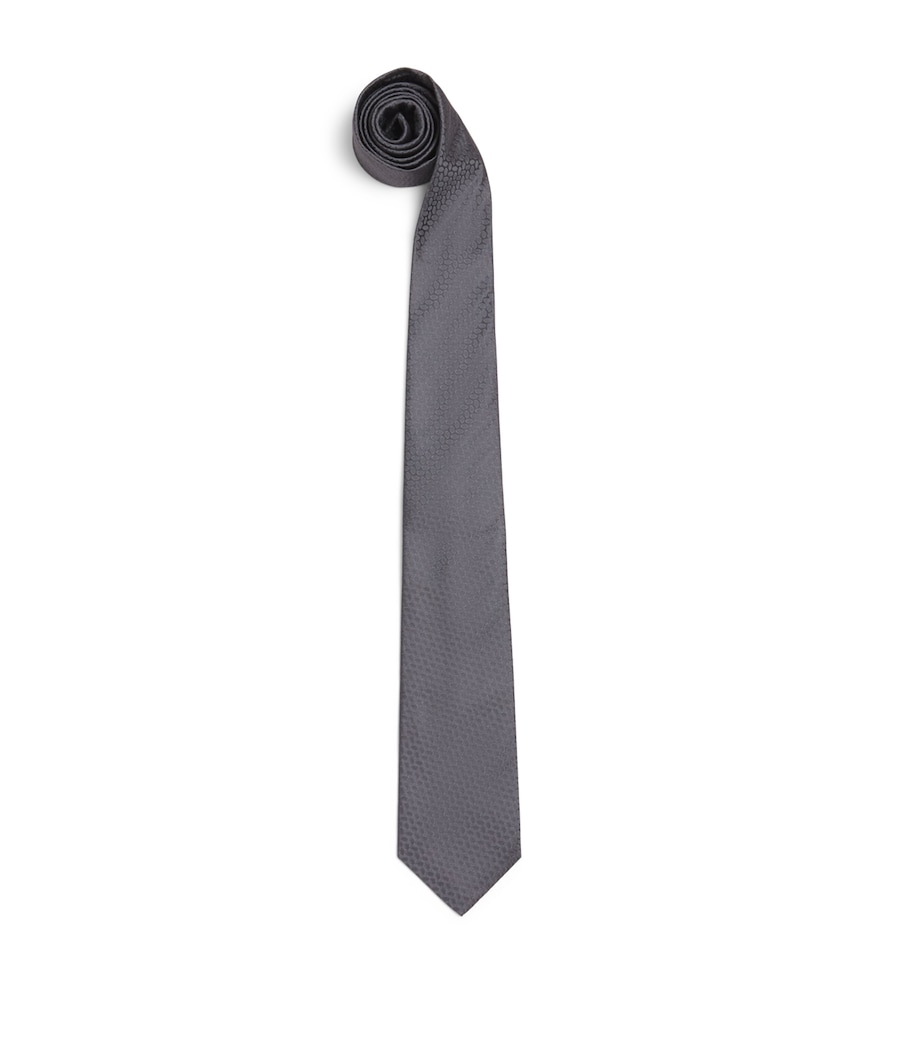 Isaia Silk Jacquard Tie Image 1