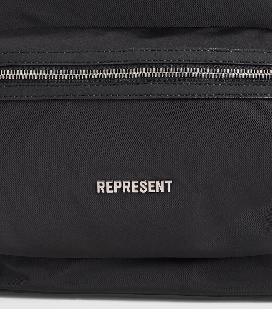 Nylon Logo Backpack BLACK Image 4