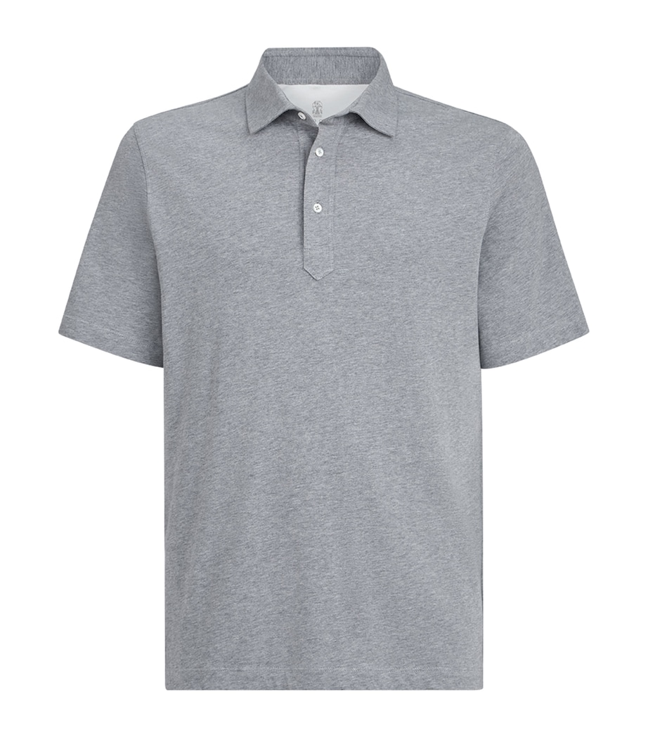 Brunello Cucinelli Mens Cotton Polo Shirt Image 1