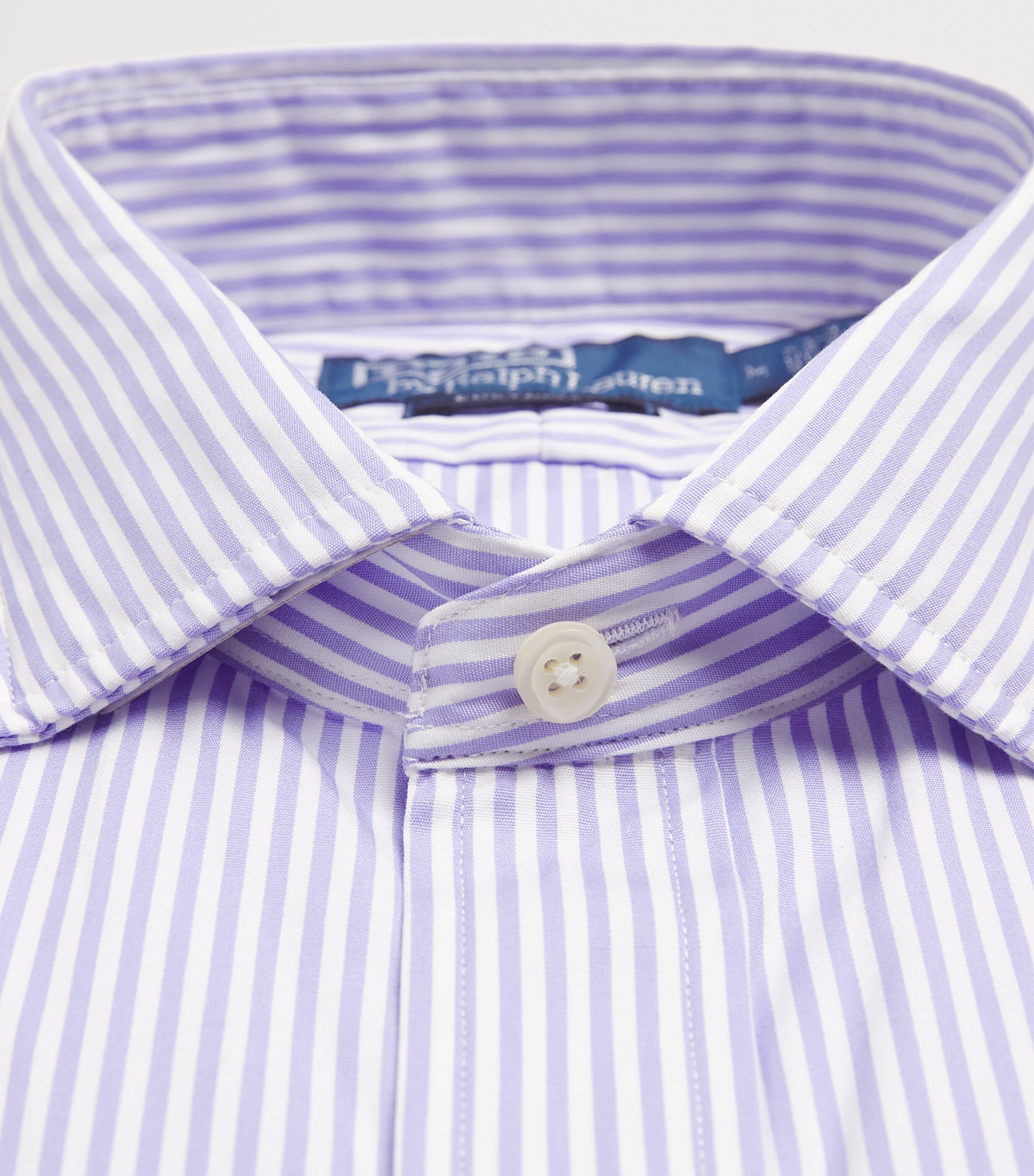 Cotton Poplin Stripe Shirt PURPLE Image 5