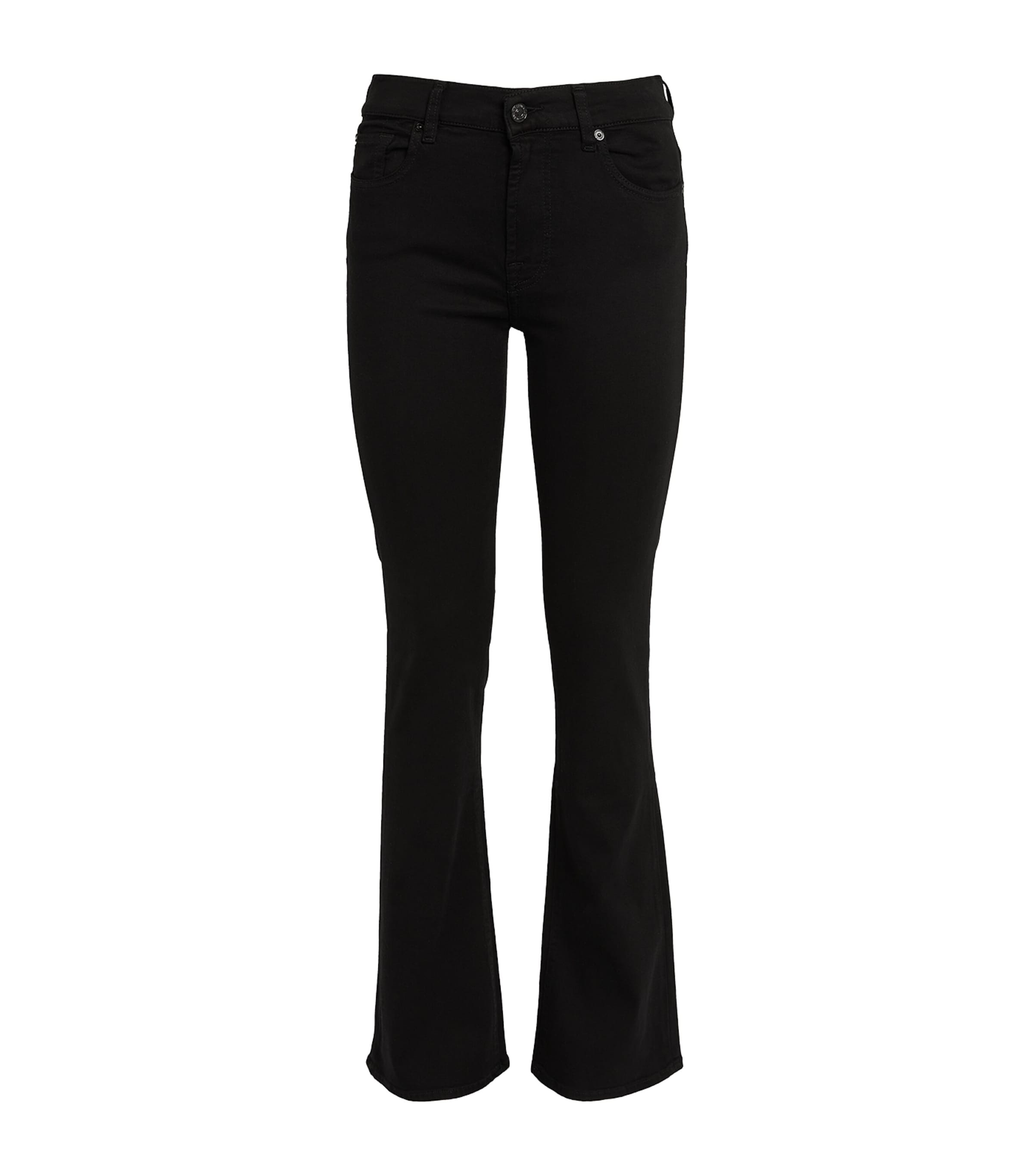 7 For All Mankind Bair Bootcut Jeans In Black