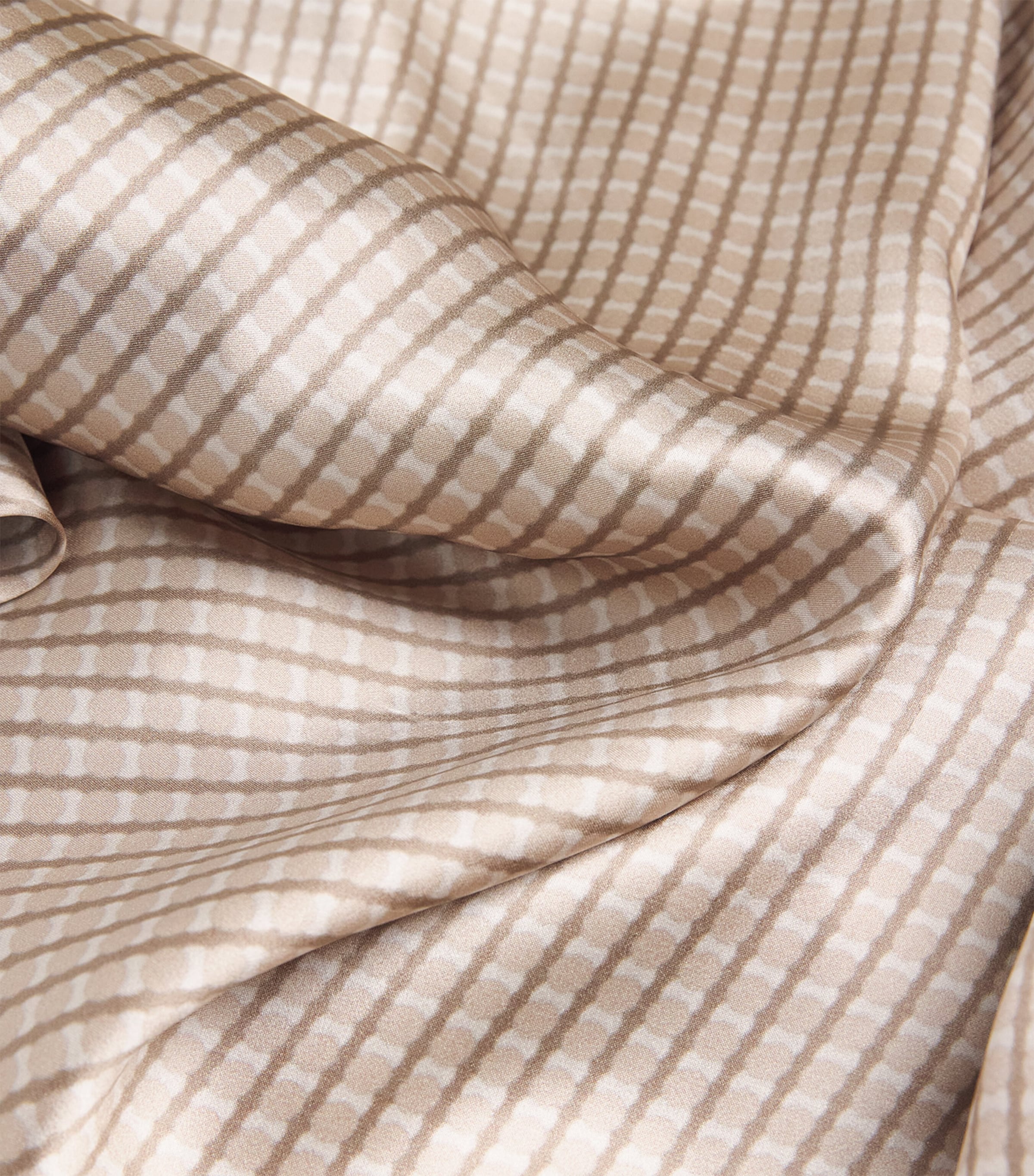 Kiton Womens Silk Printed Maxi Shirt Dress Light Brown Print Image 6