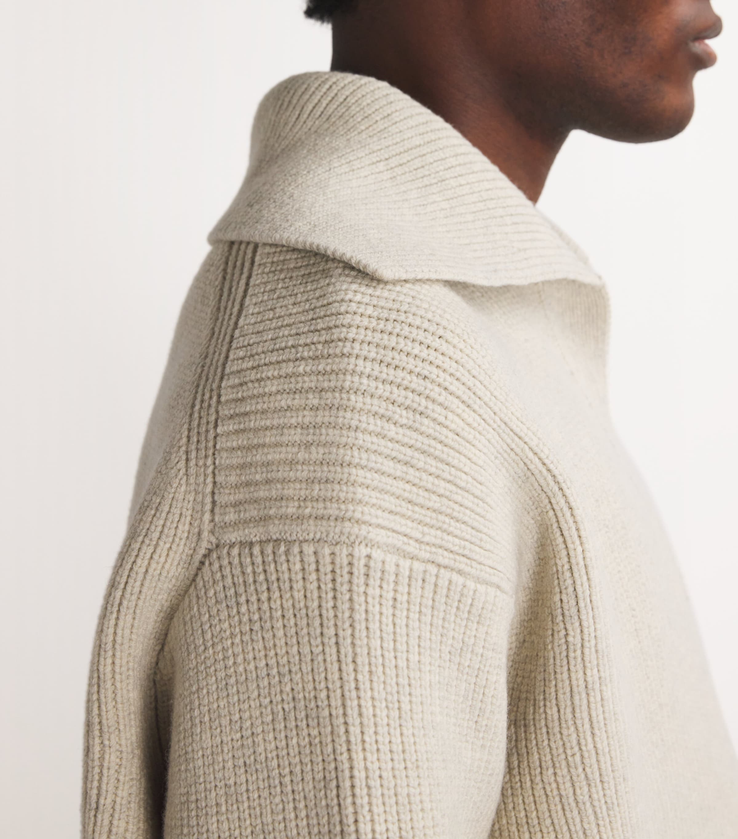 Open Collar Nash Sweater NATURAL Image 6