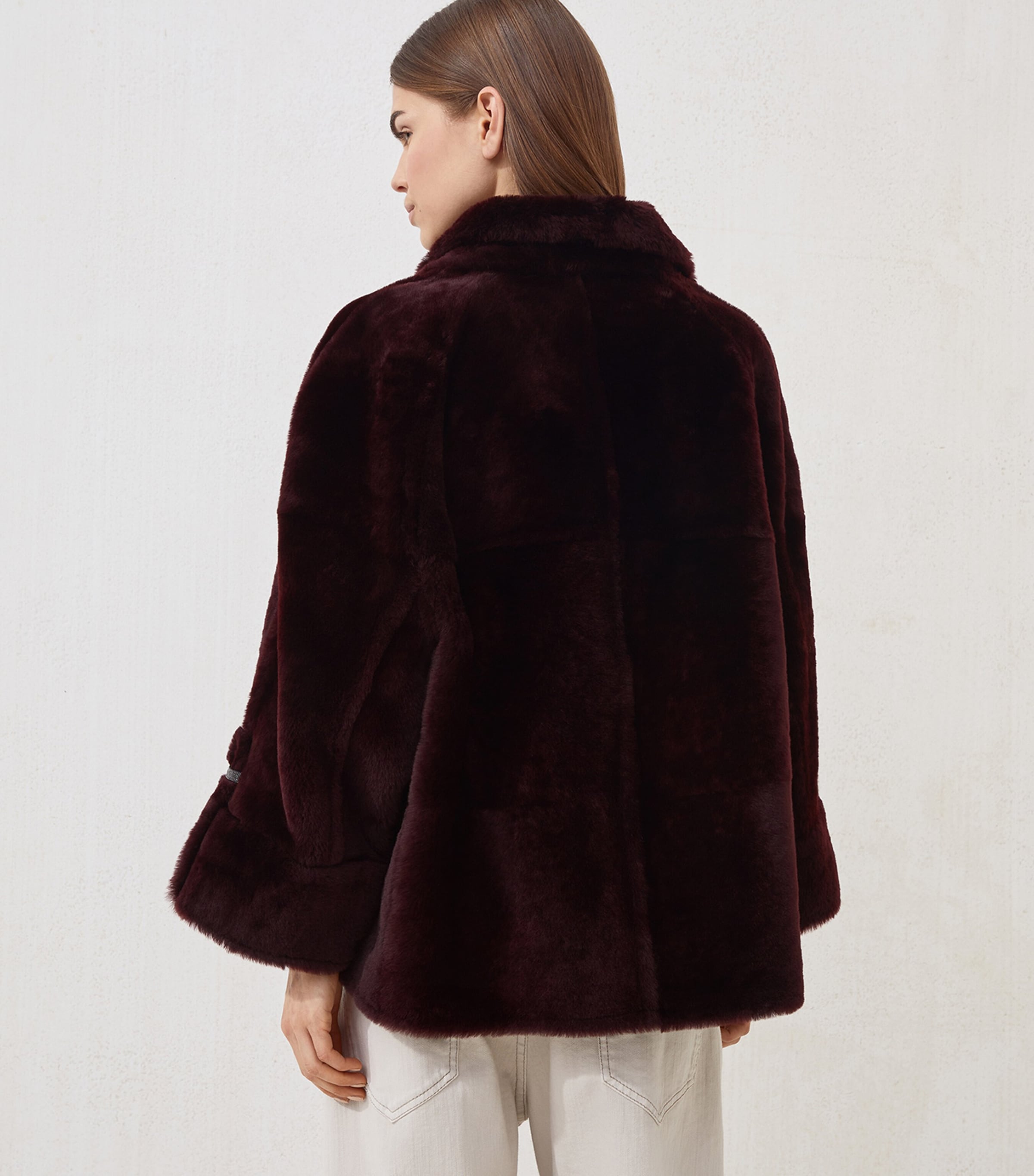 Shearling Reversible Overcoat C4243 Image 3
