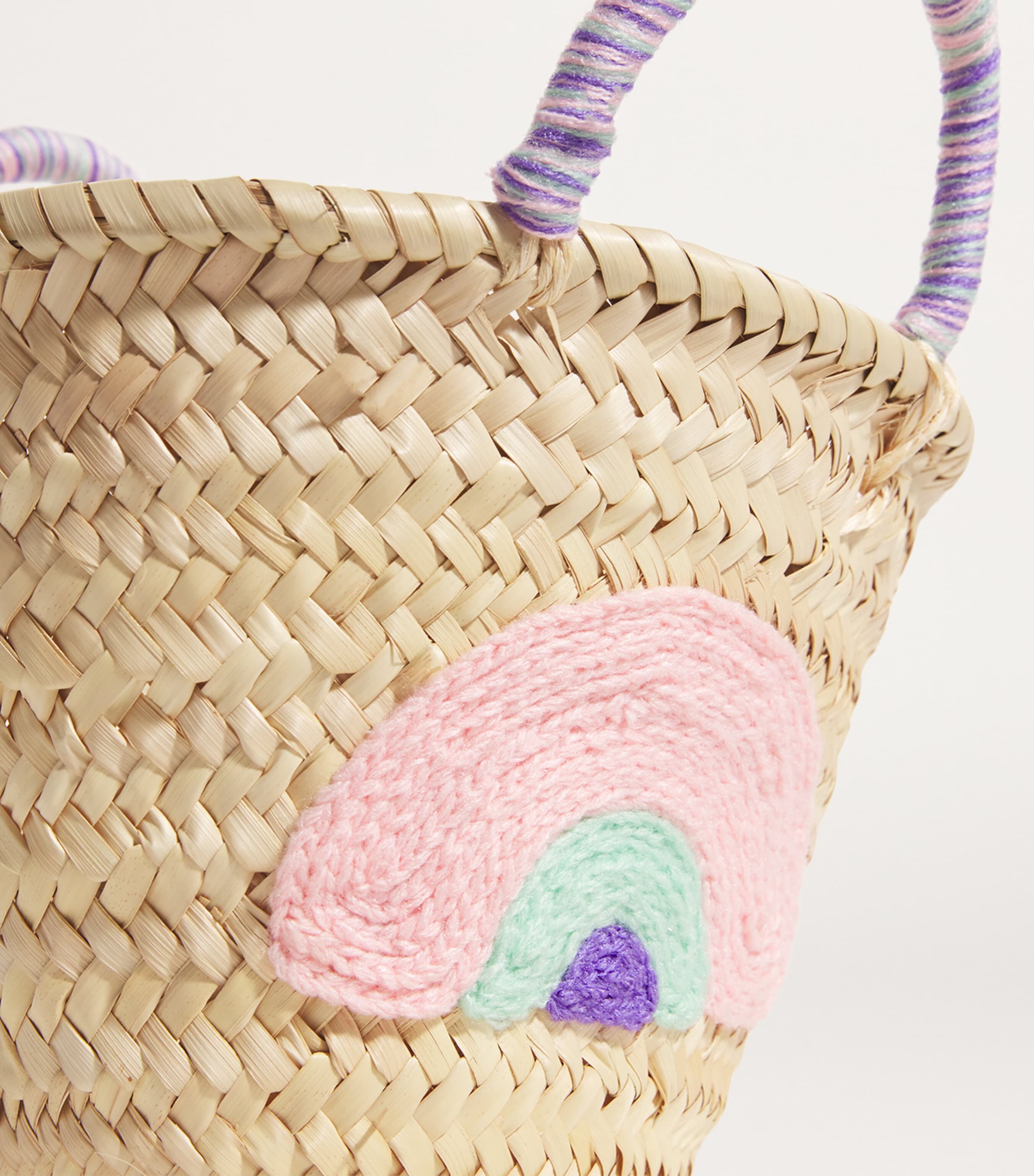 BONITA Mini Rainbow Basket Bag Multi Colour Image 4