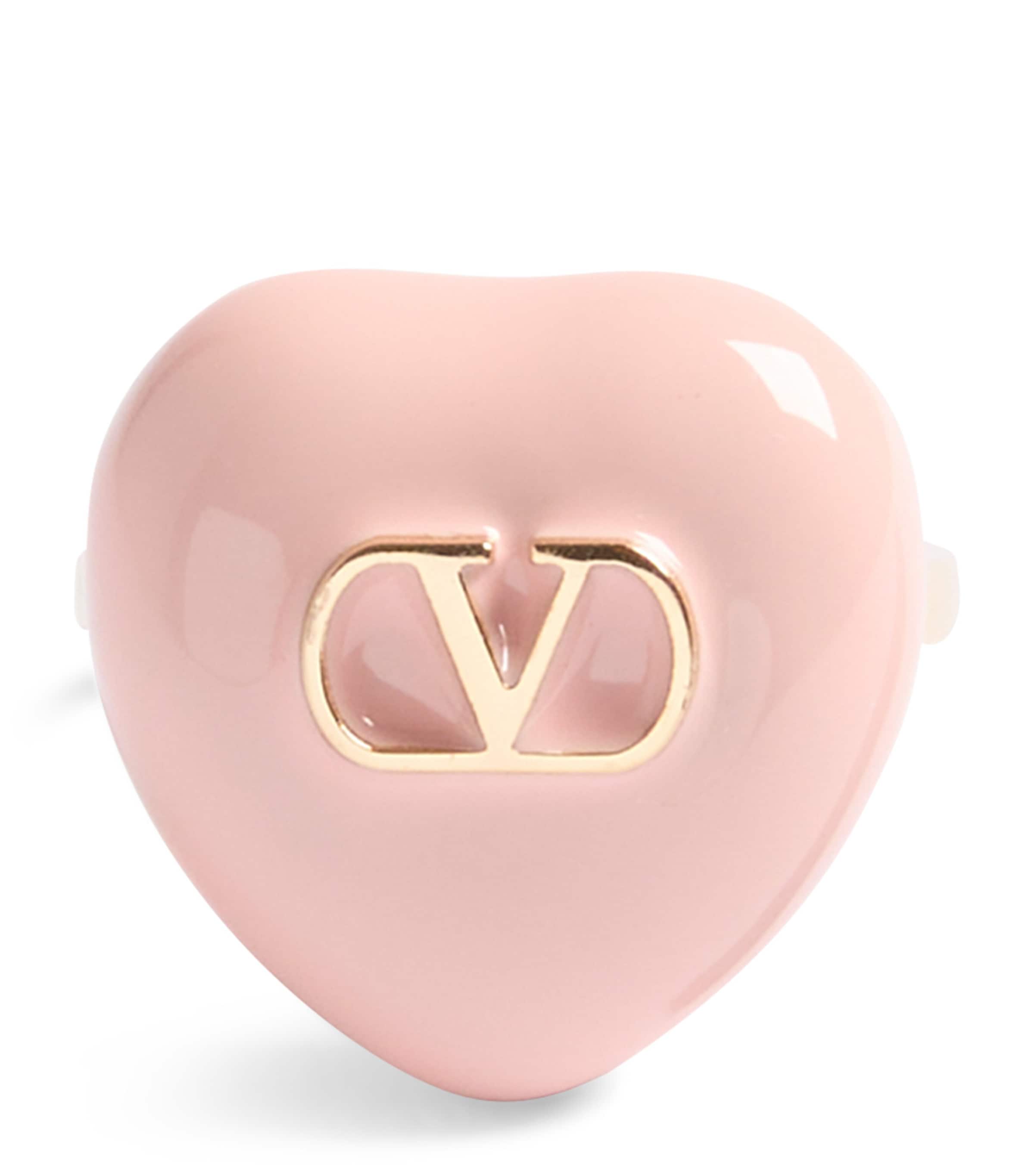Valentino Garavani Enamel Heart Ring Mxs Image 1