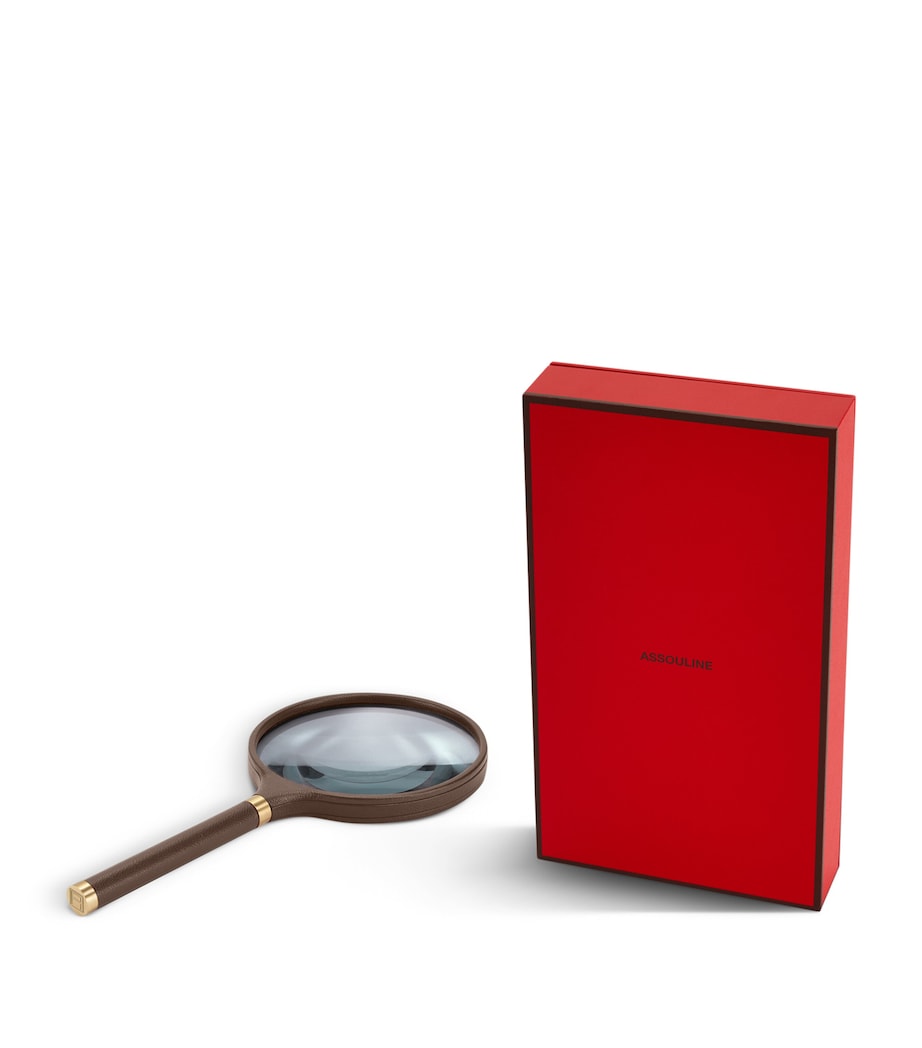 Leather Archival Magnifying Glass BROWN Image 4