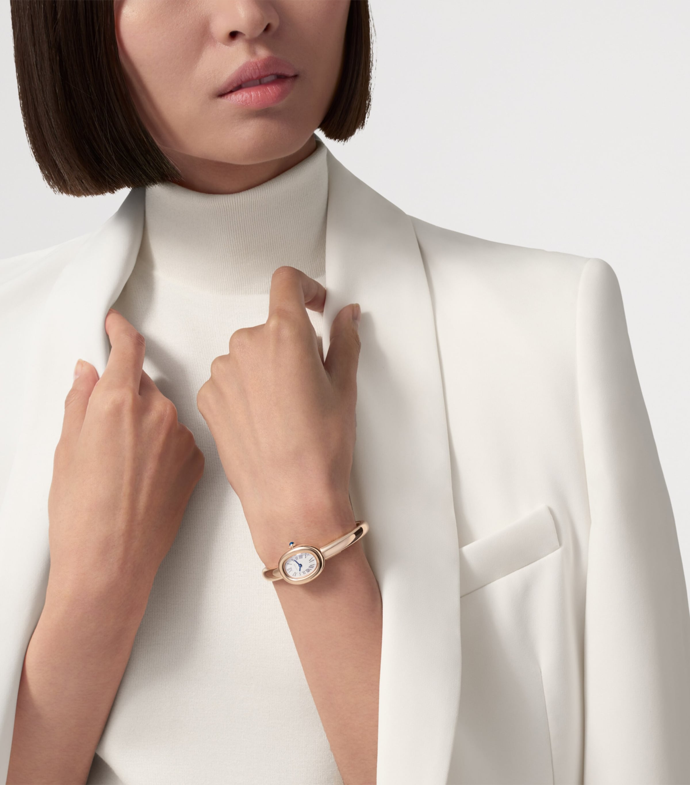 Mini Rose Gold Baignoire Watch 18.7mm (Size 16) ROSE GOLD Image 2