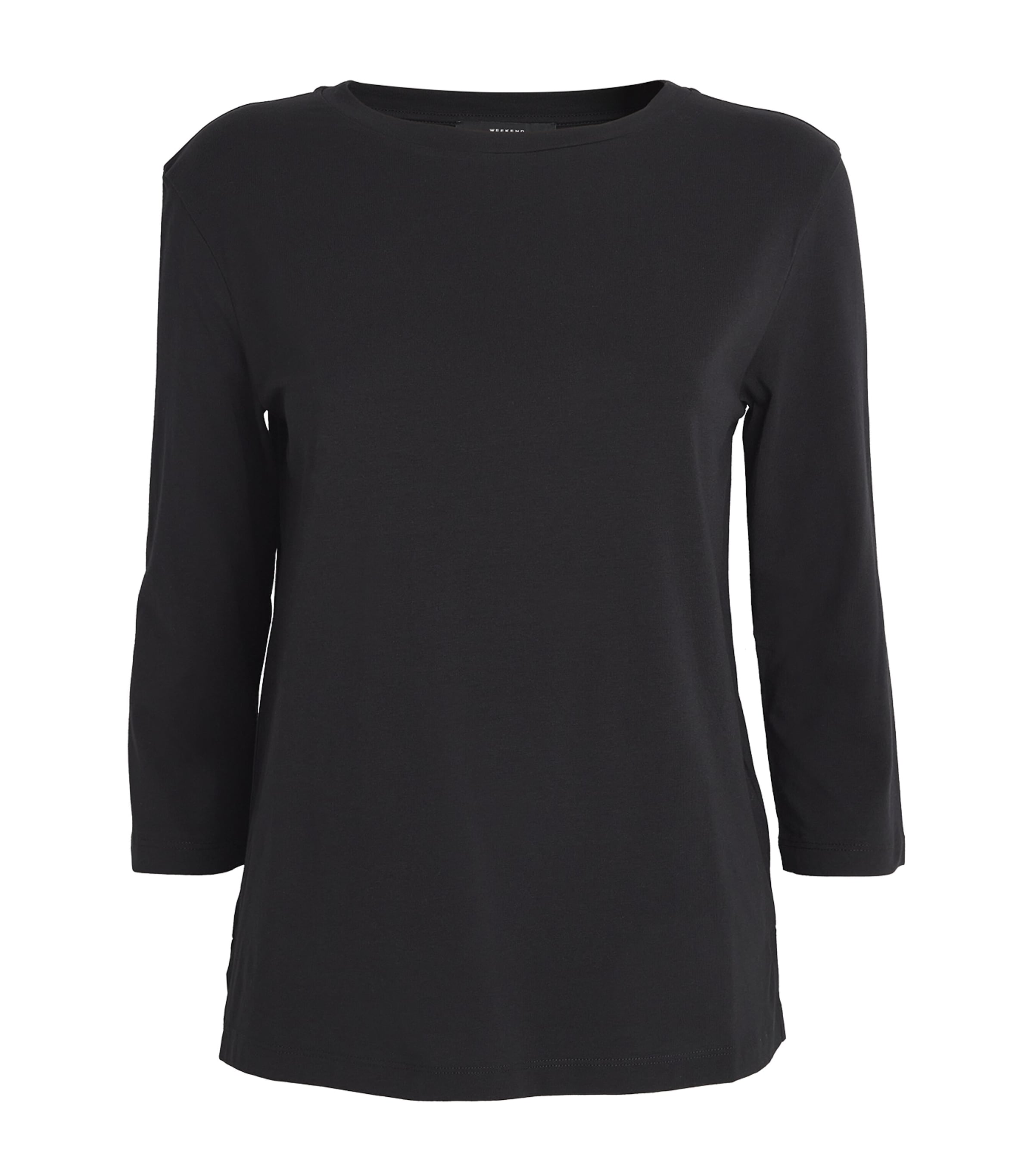 Shop Weekend Max Mara Boat Neck T-shirt In Black