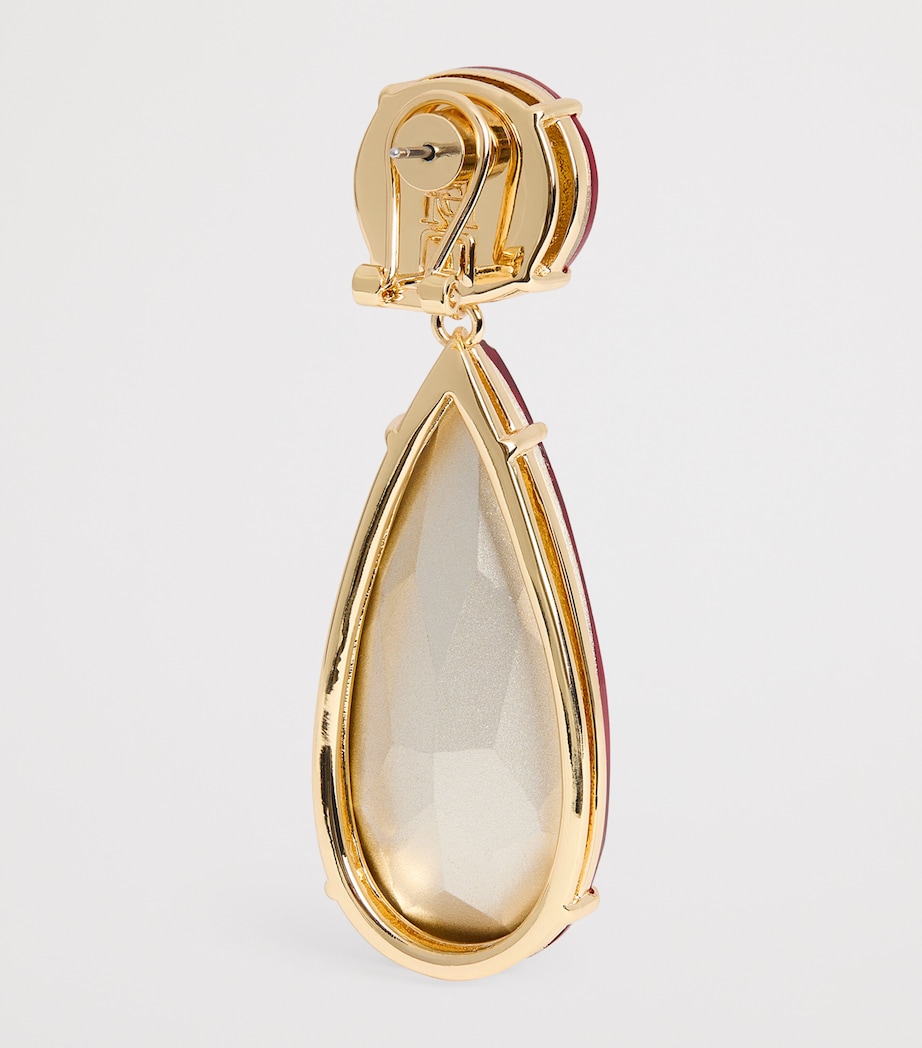 Crystal Drop Earrings SCARLET 605 Image 4