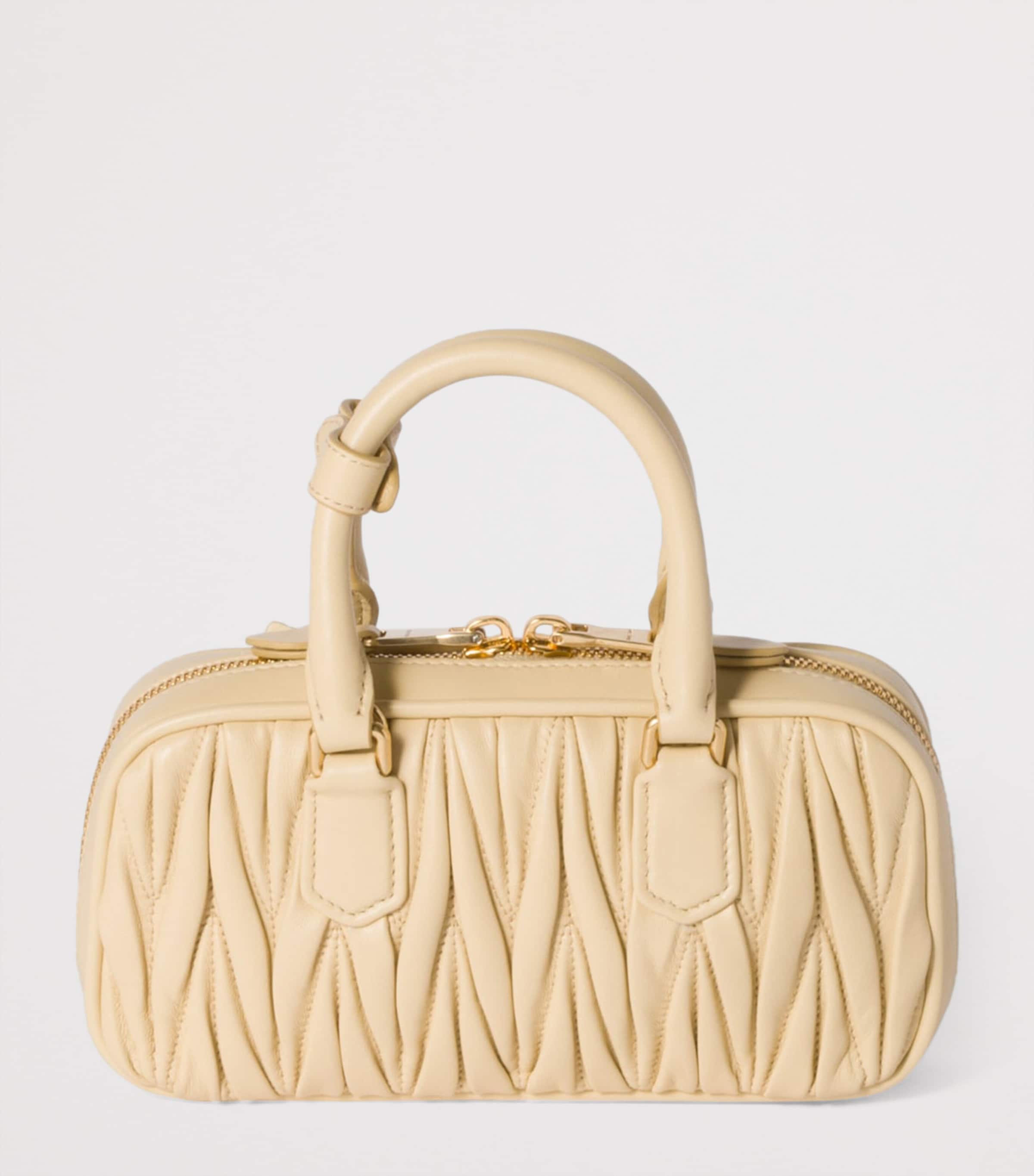 Mini Matelassé Leather Arcadie Top-Handle Bag F0K57 Image 4