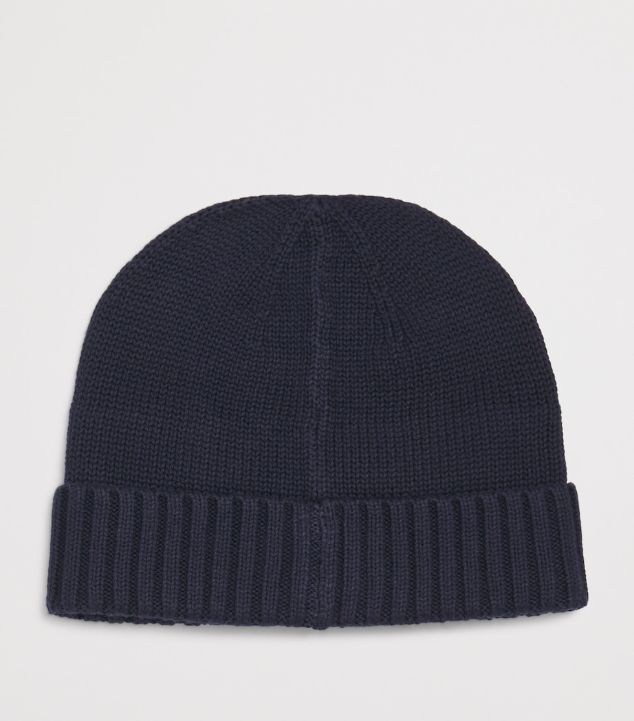 Cotton USA Flag Beanie (6-9 Years) BLUE Image 2
