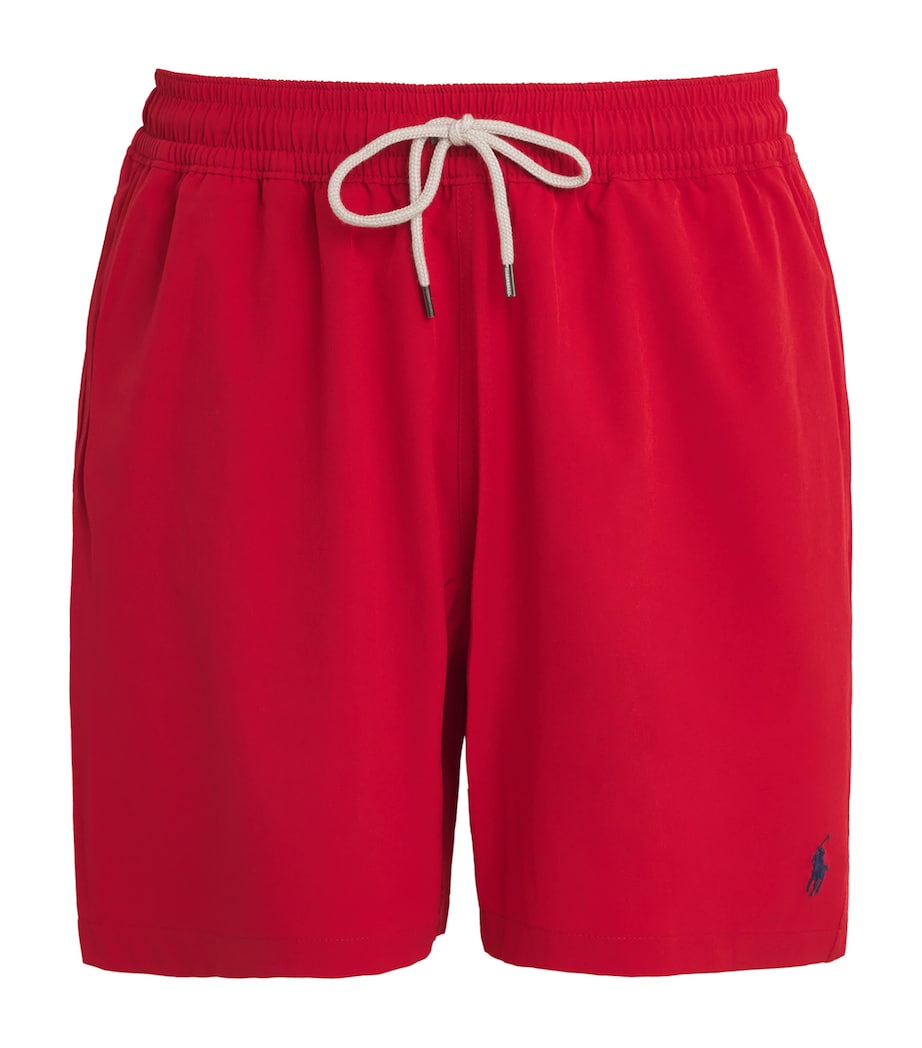 Polo Ralph Lauren Mens Polo Pony Swim Shorts Red Image 1