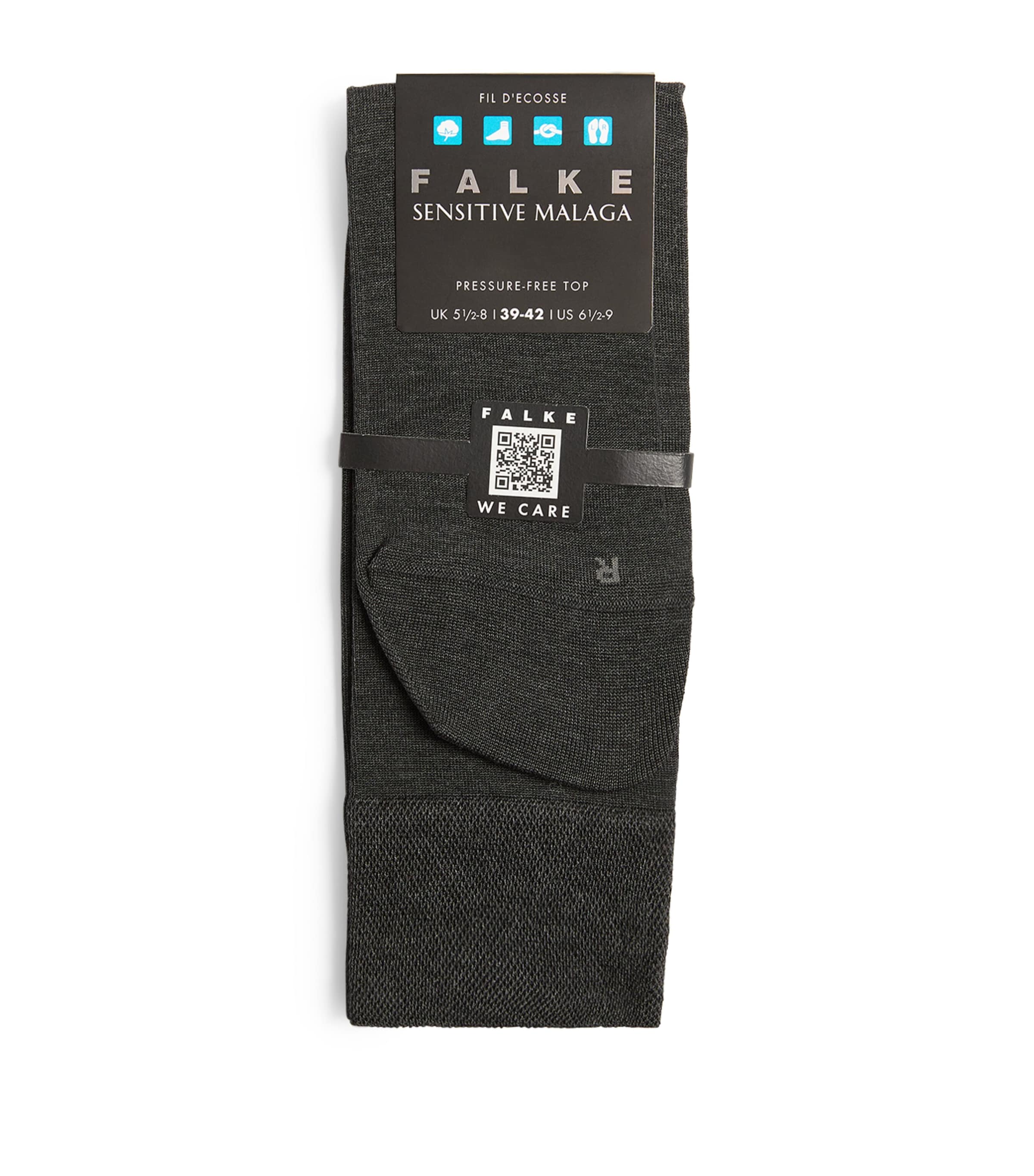 Falke Mens Sensitive Malaga Socks Mel. Image 1