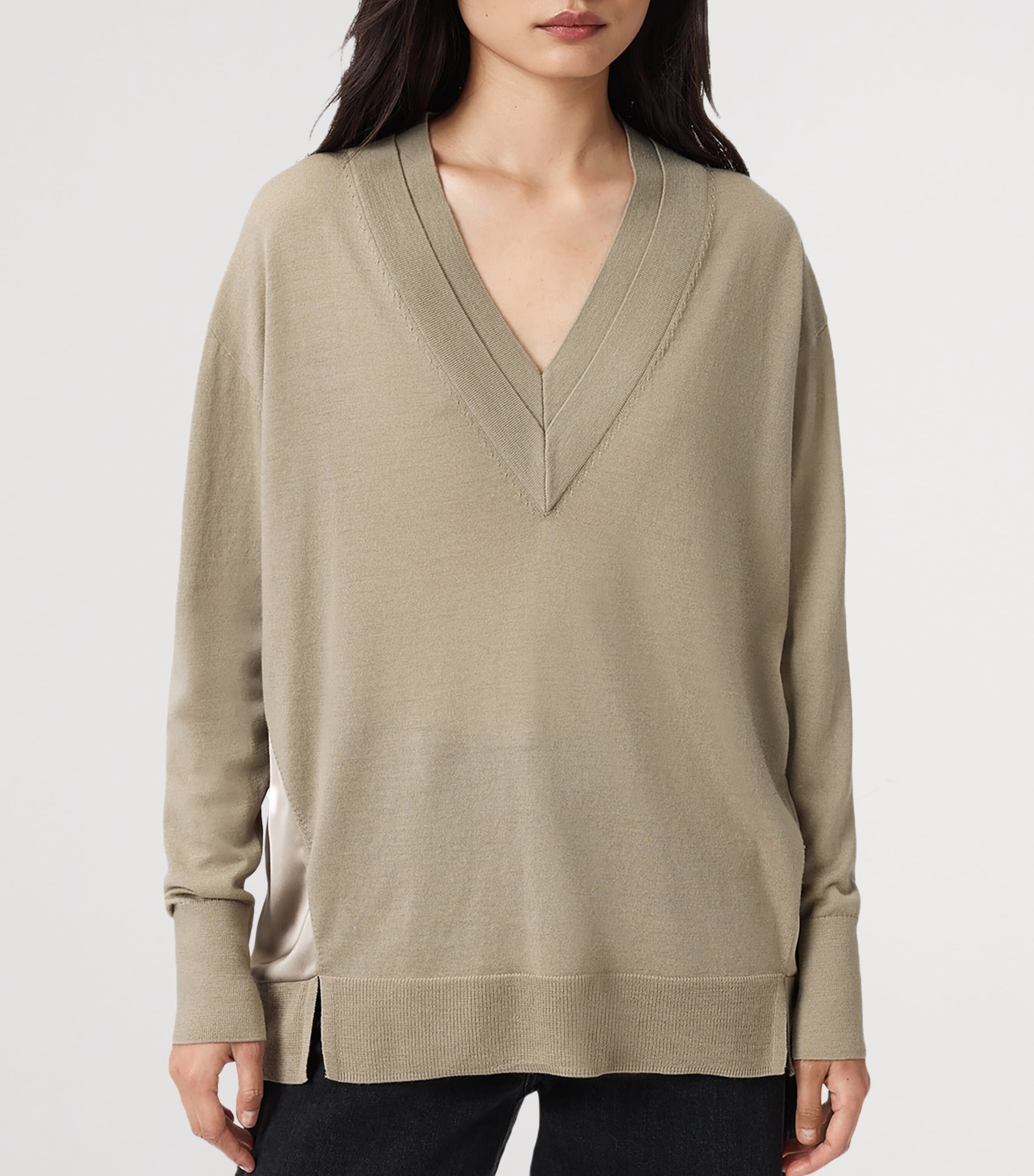 Wool Bern Sweater TAUPE GREY Image 5