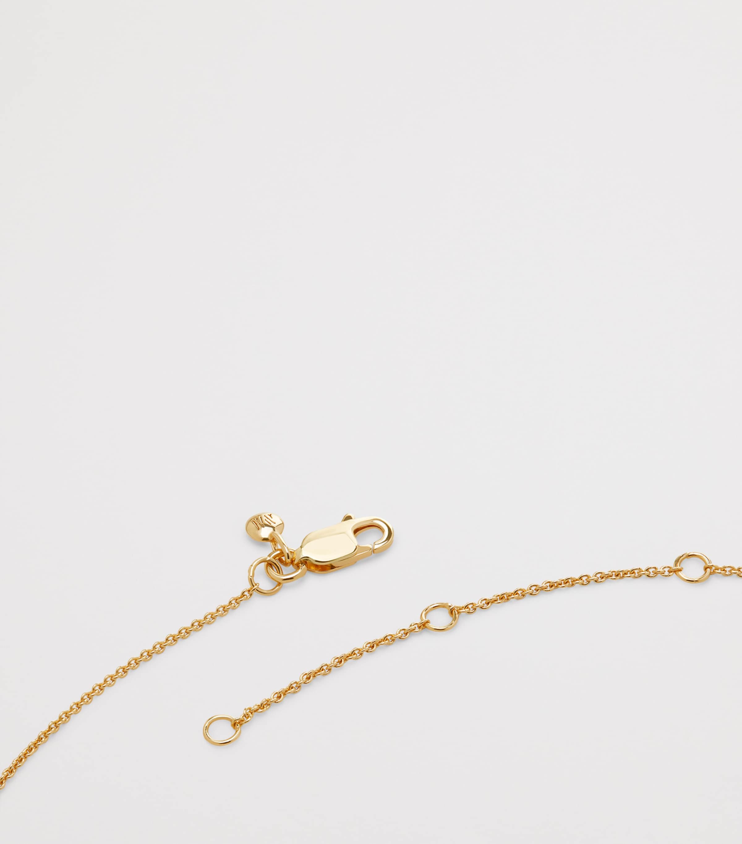 Monica Vinader Gold Vermeil and Ruby July Birthstone Necklace Gold Vermeil Image 6
