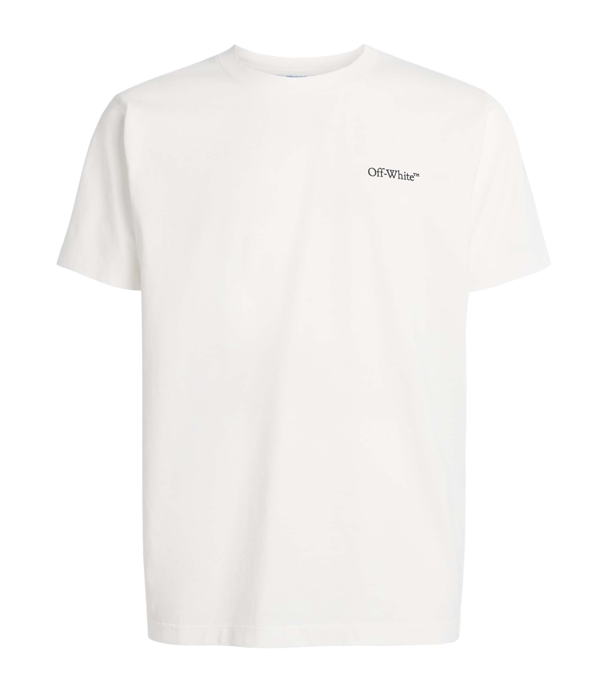 Off-White Mens Cotton Metal Arrows T-Shirt White Image 1