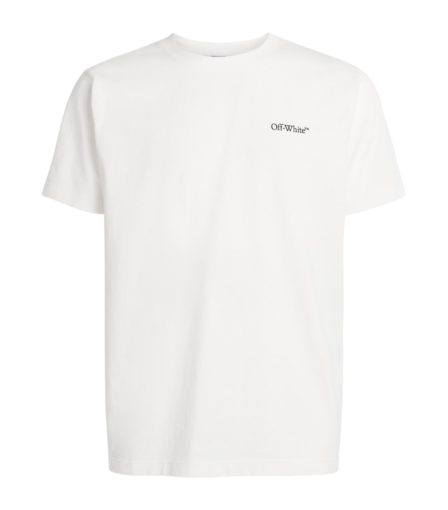 Off-White Mens Cotton Metal Arrows T-Shirt White Image 1