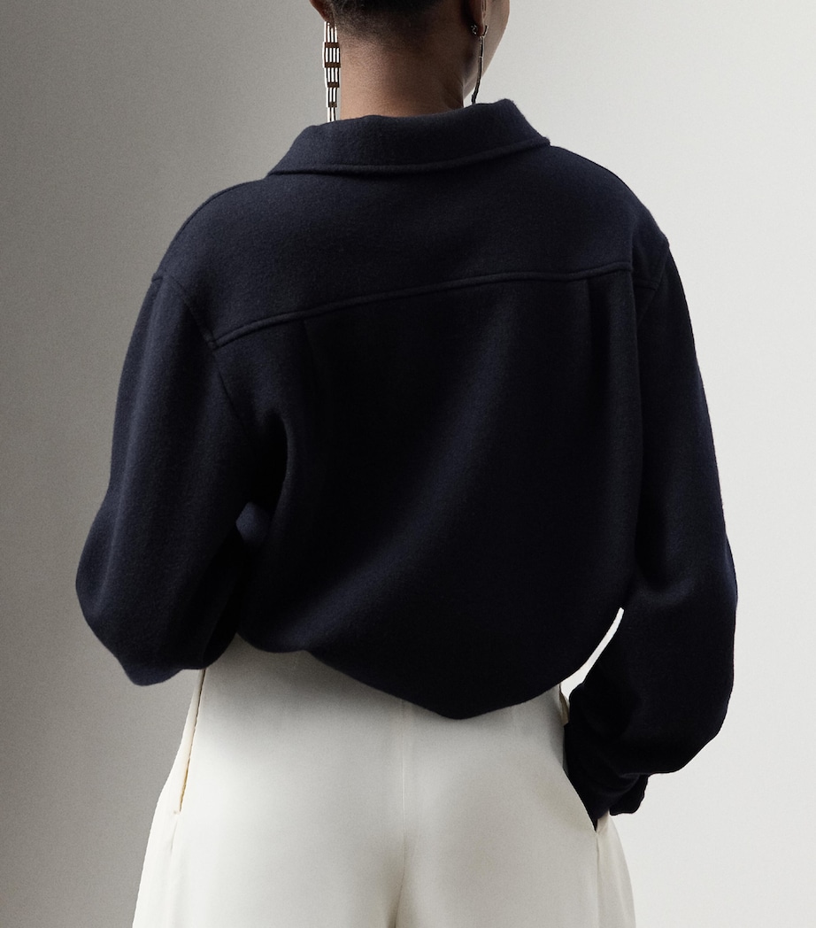 Wool-Blend Gabardine Nell Jacket NAVY-410 Image 3