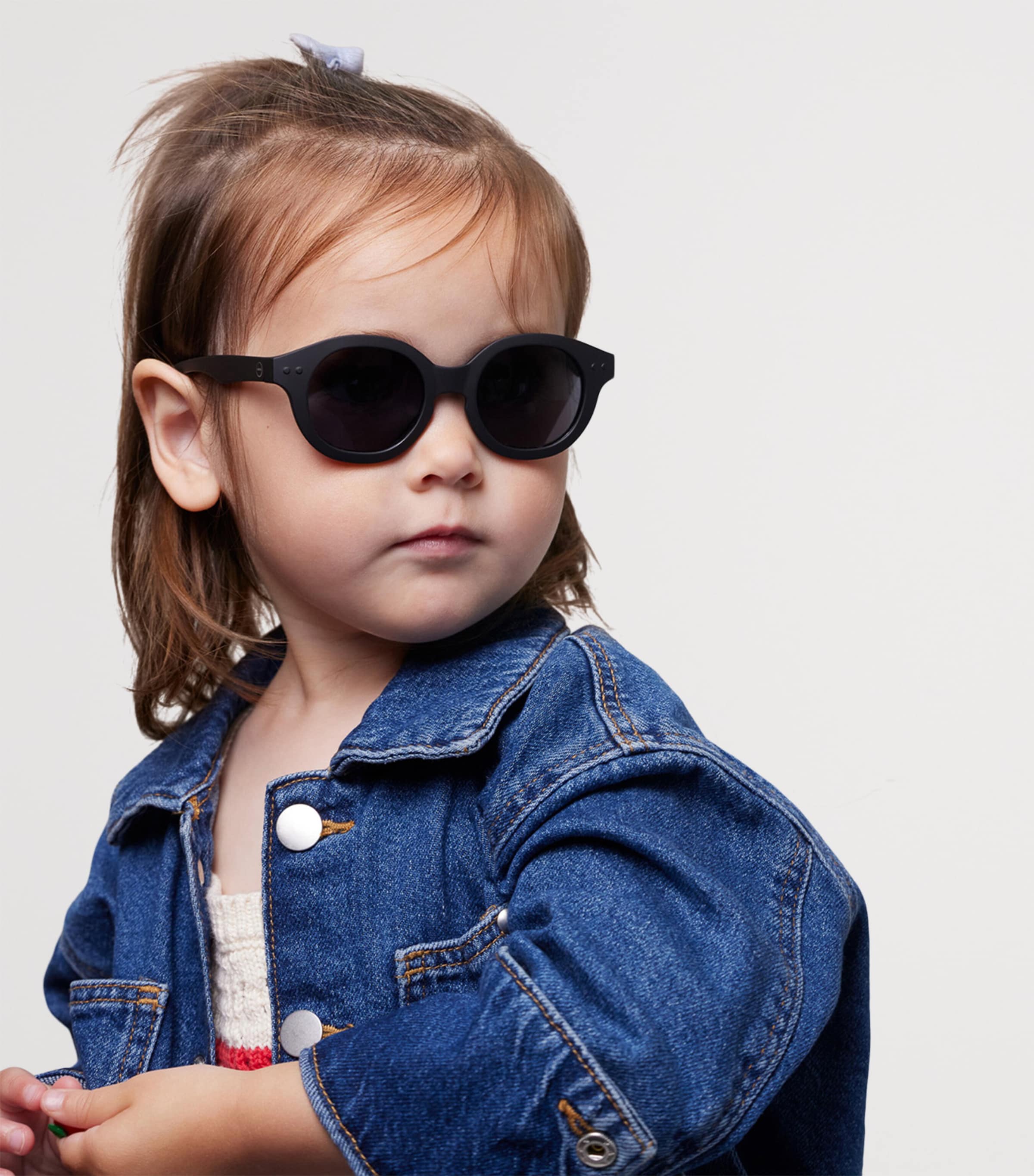 Round Sunglasses (9-36 Months) BLACK Image 4