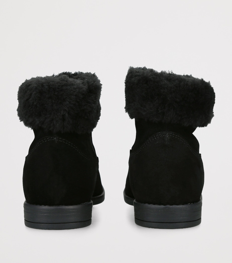 Suede Matilda Ankle Boots BLACK Image 2