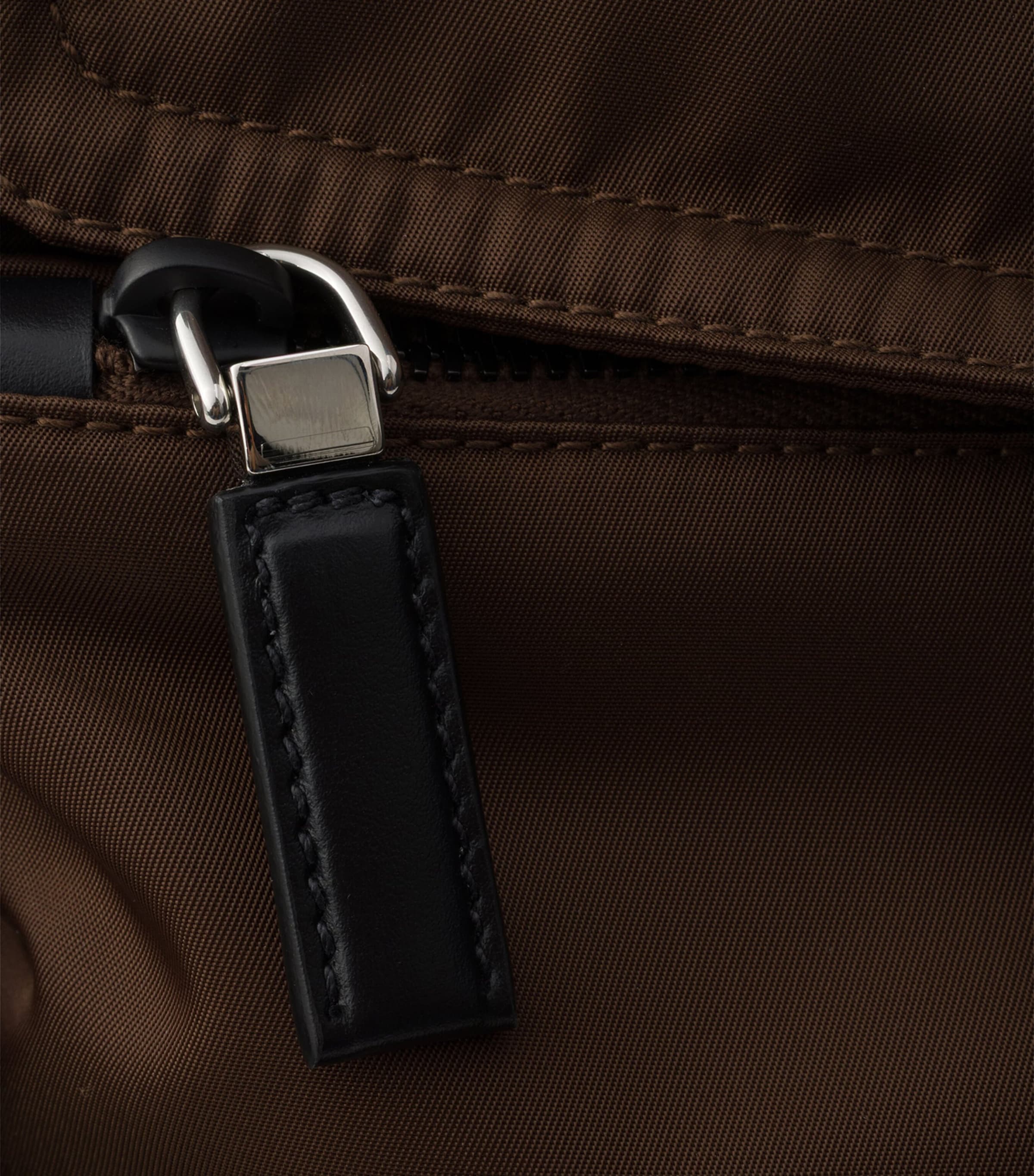 Re-Nylon and Leather Explore Backpack F0038 Image 7