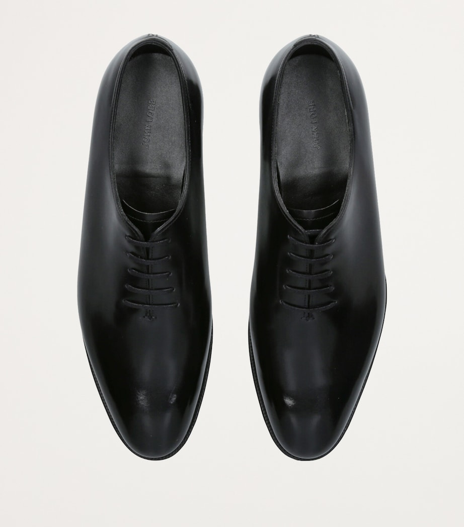 John Lobb Leather Marldon Oxford Loafers Black Image 4