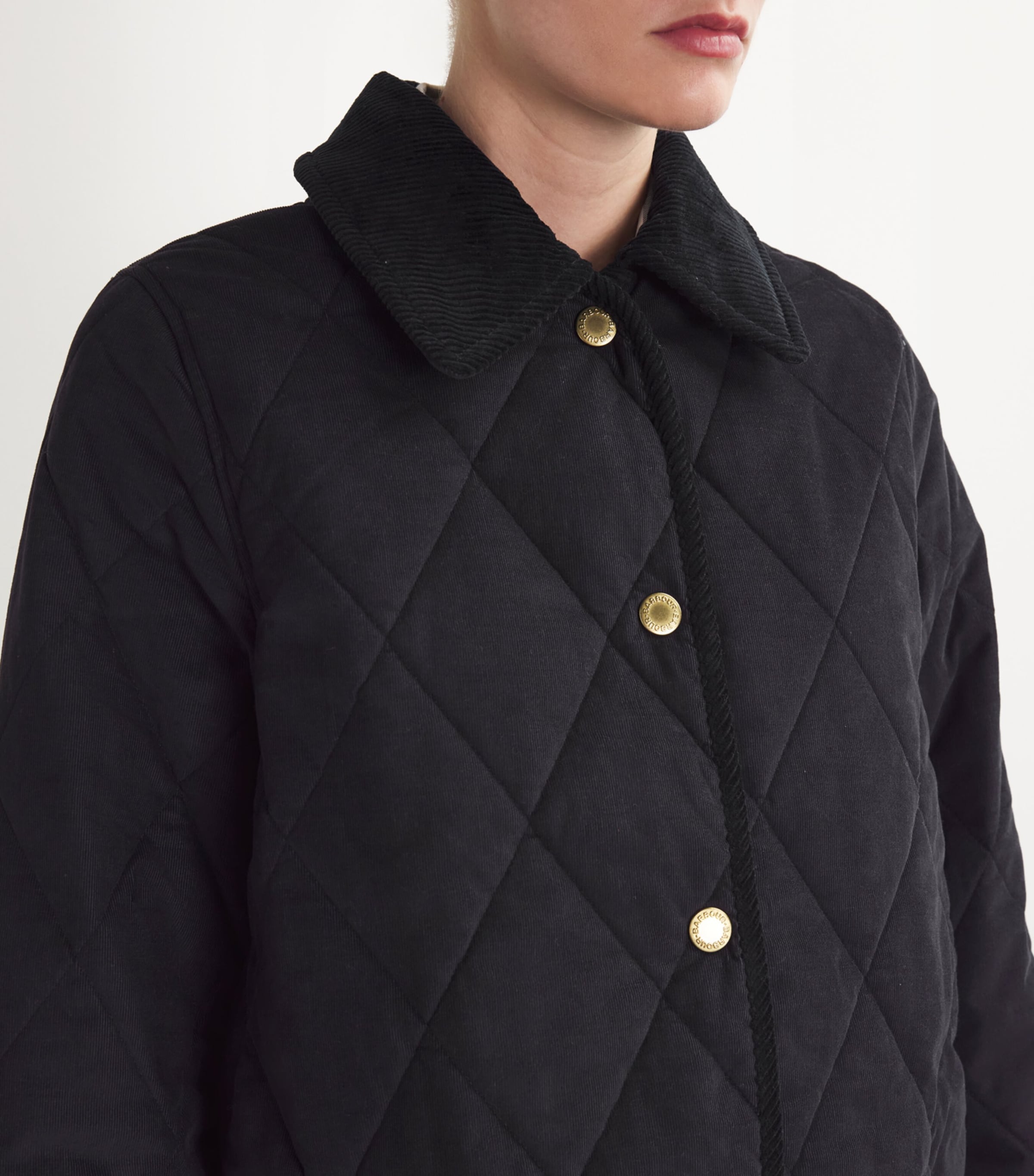 Barbour Navy Cotton Quilted Cornelia Jacket | Harrods US