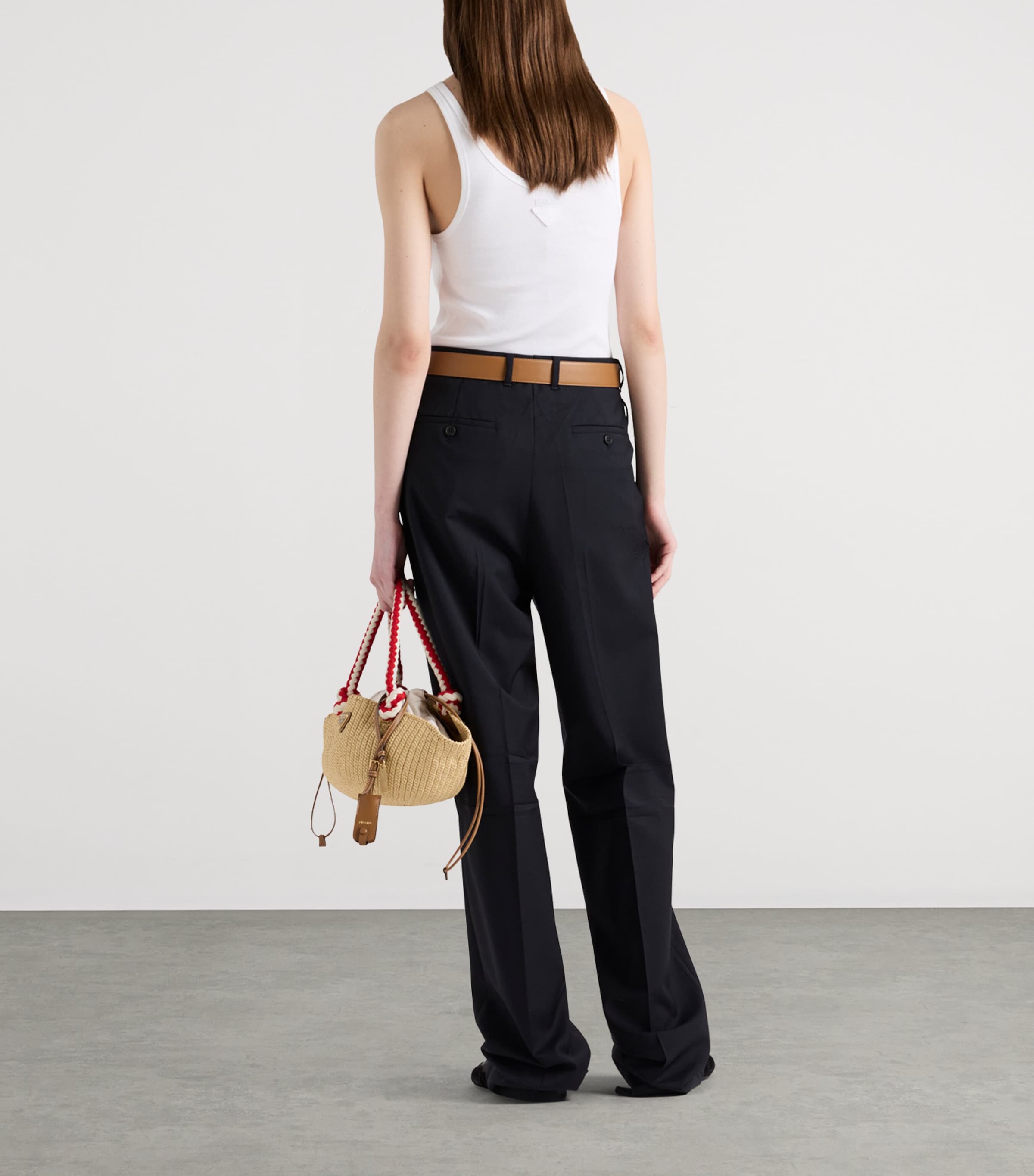 Ribbed Lace-Up Top F0009 Image 5