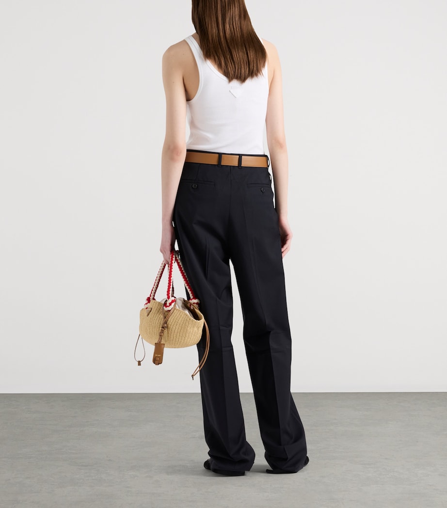 Ribbed Lace-Up Top F0009 Image 5