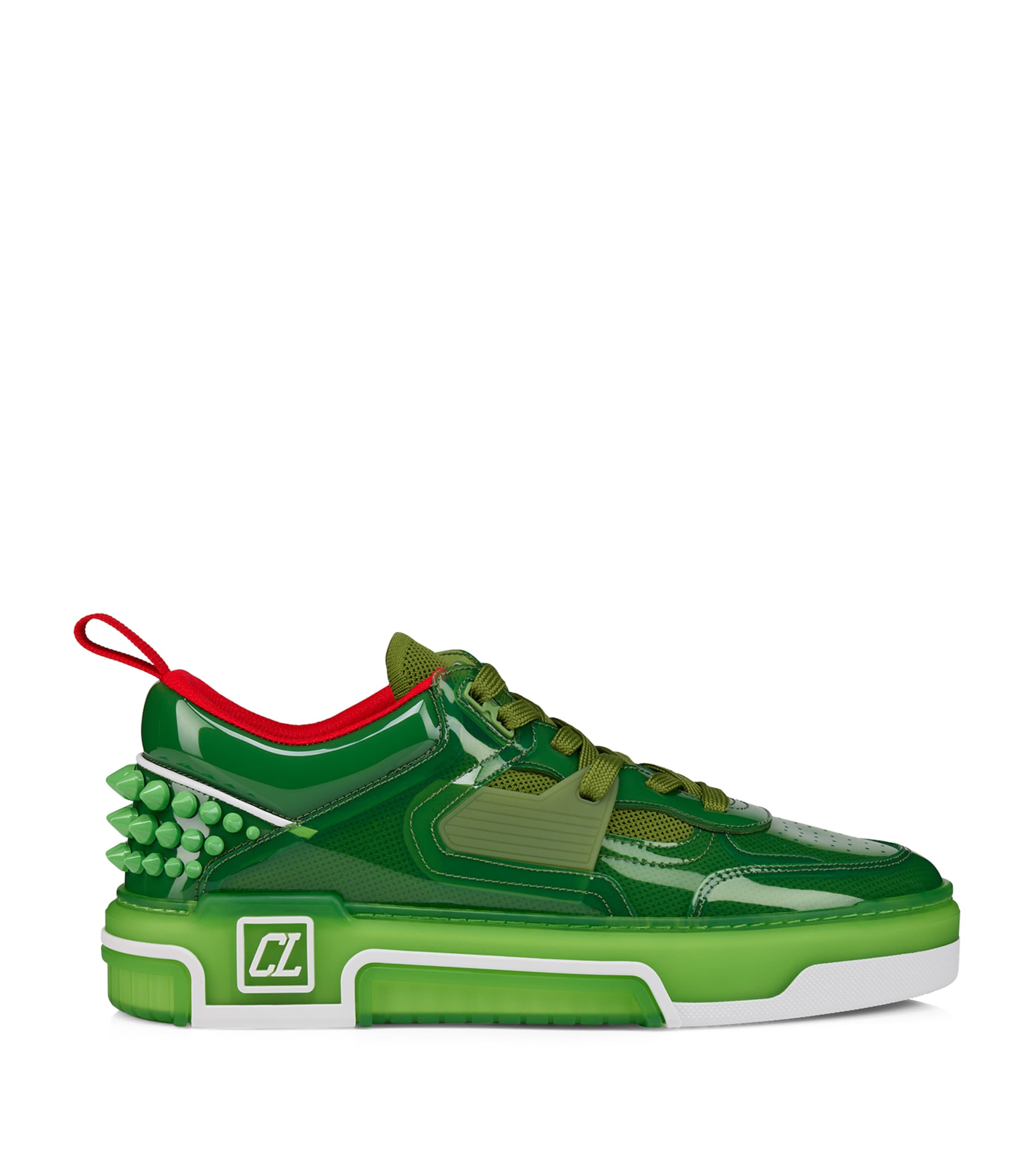 Christian Louboutin Astrocool Pvc-leather Sneakers In Green