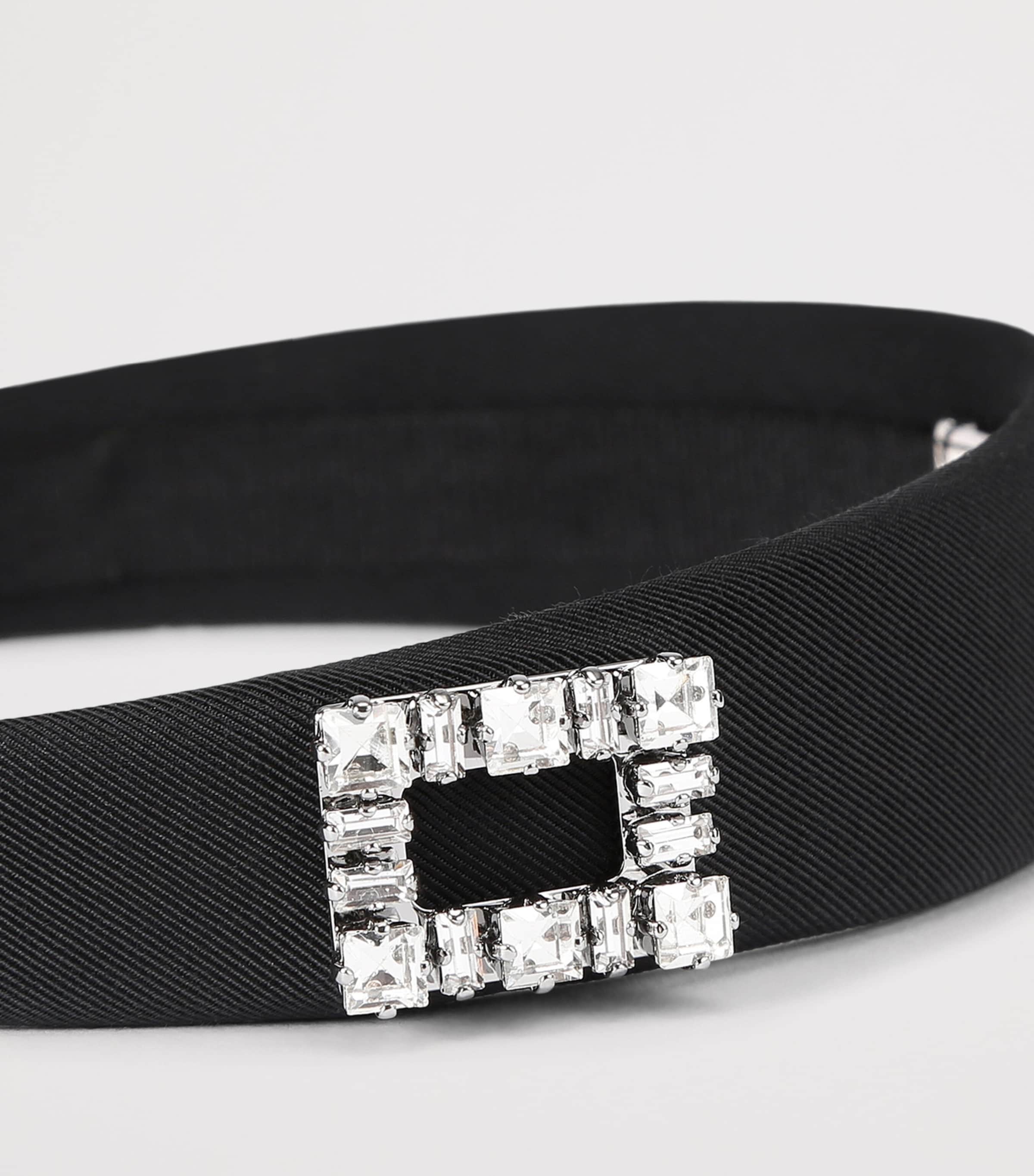 Grosgrain Tres Vivier Headband BLACK Image 4