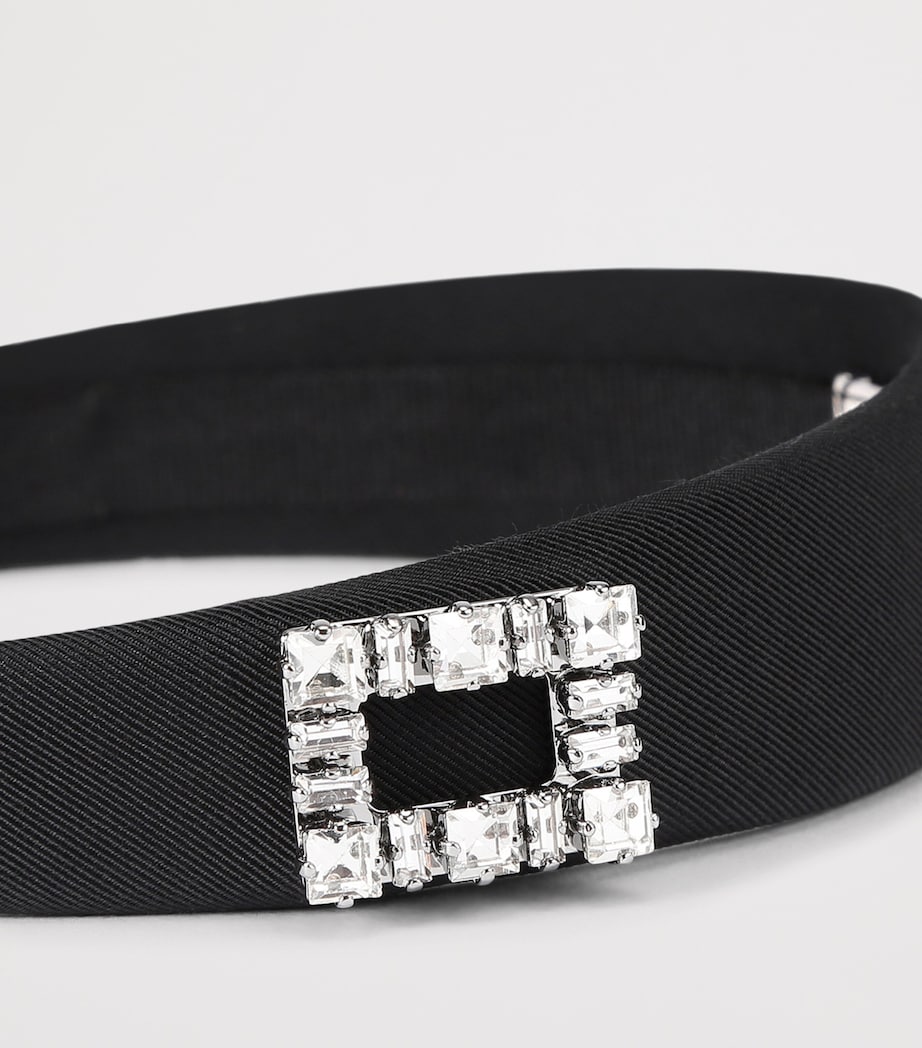 Grosgrain Tres Vivier Headband BLACK Image 4