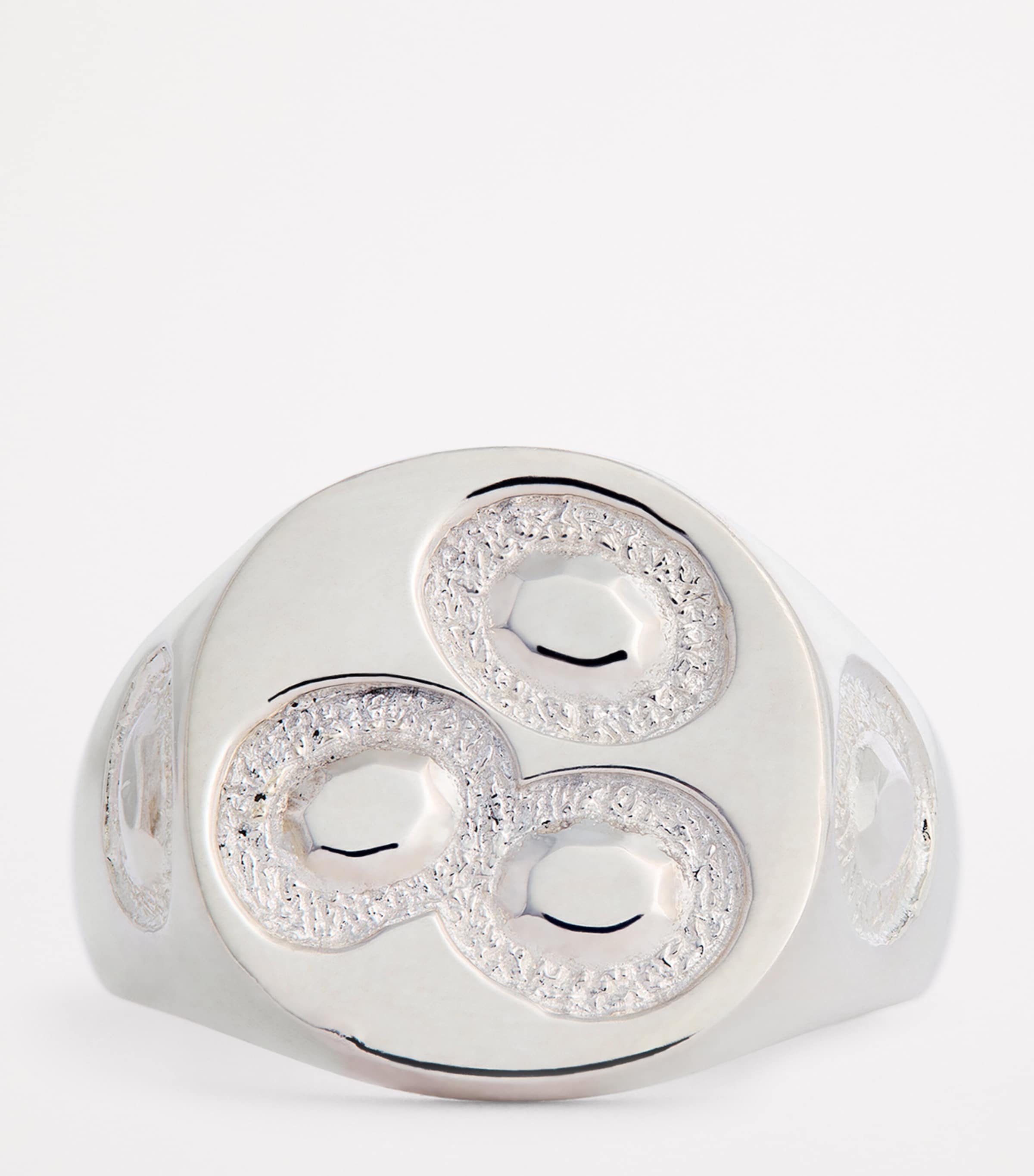 Oval Chloroplast Impression Signet Ring SILVER (925) Image 4