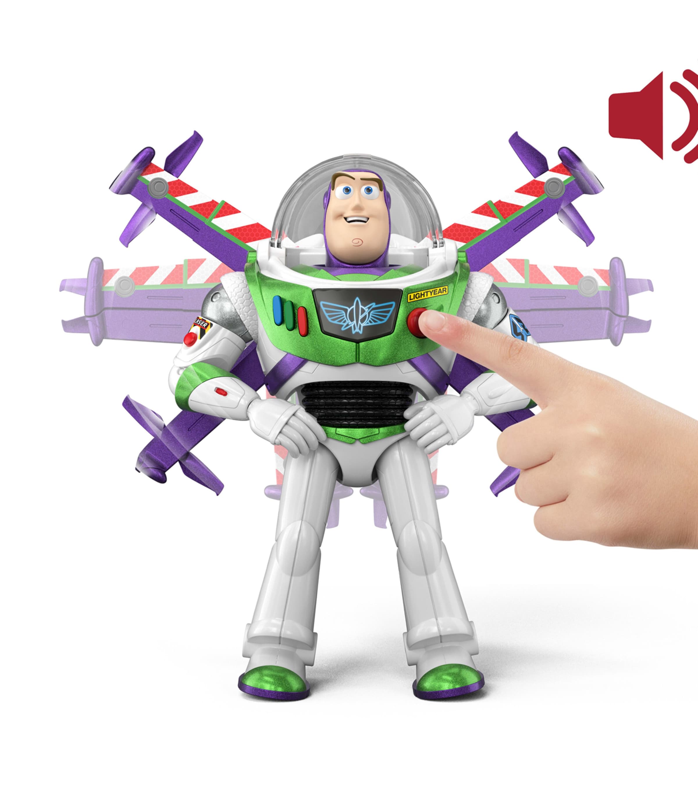 Disney Toy Story 12” Scale Flight Mode Hi-Tech Edition Buzz Lightyear Image 4