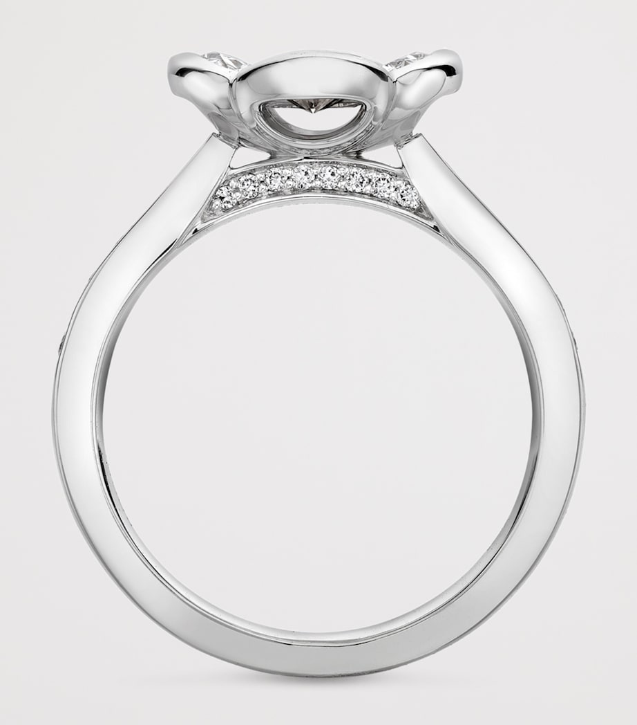 Boodles Platinum and Diamond Posie Ring Platinum Image 4