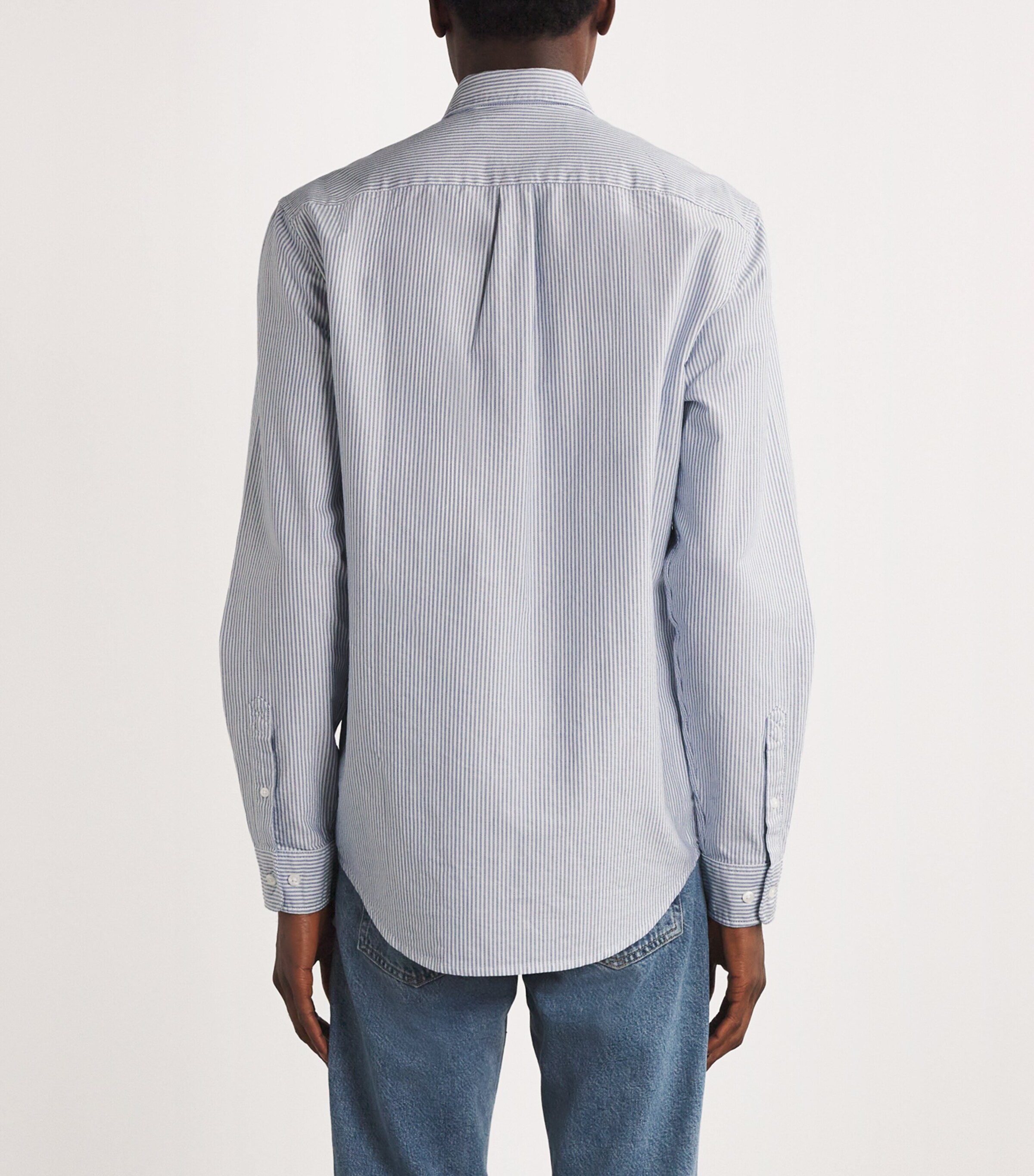 Cotton Pinstripe Saliam BX Shirt OXFORD NARROW ST Image 4