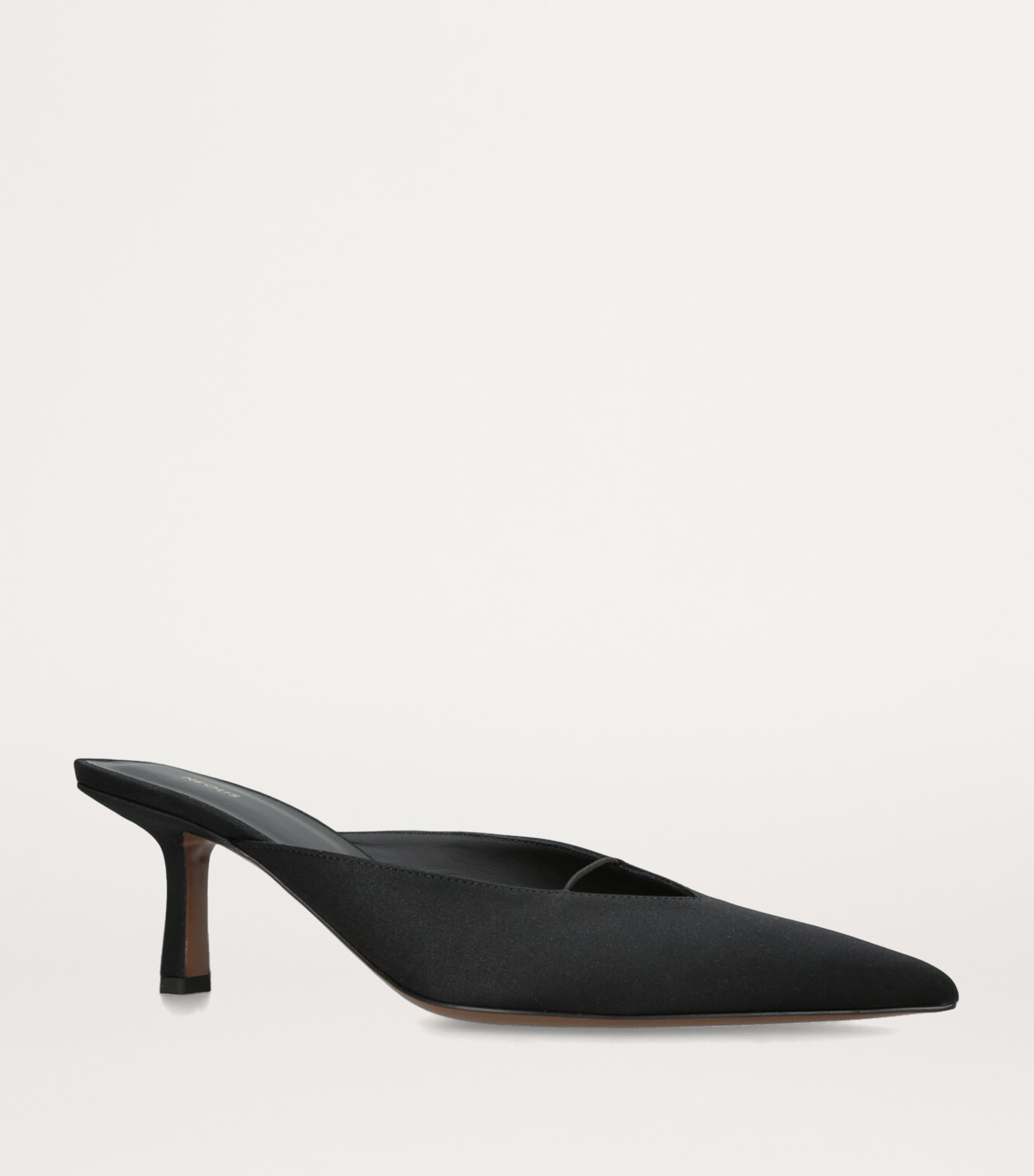NEOUS Matar Heeled Mules 65 Black Image 3