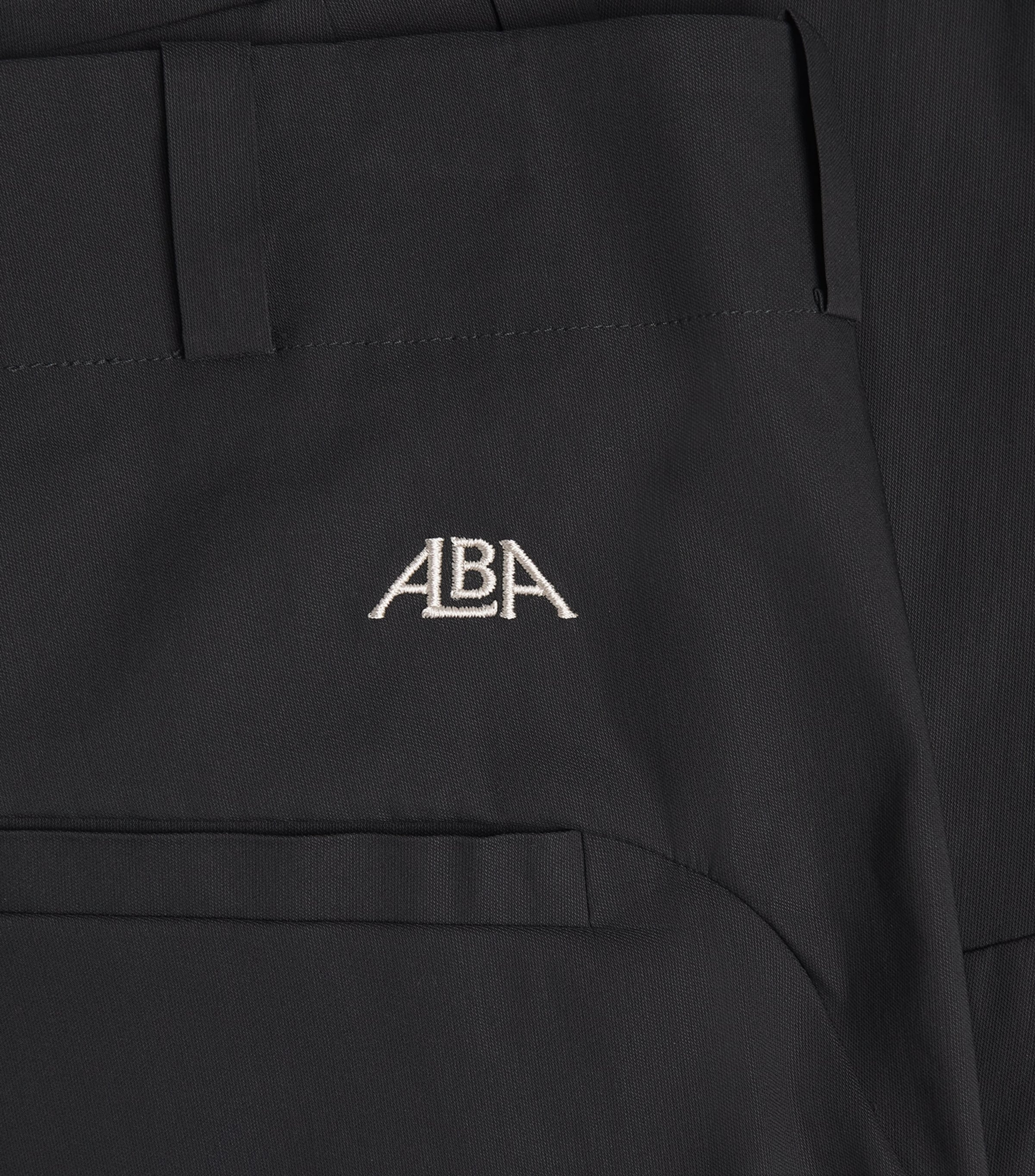 Alba Mens Cotton-Blend Techno Trousers Black Image 6