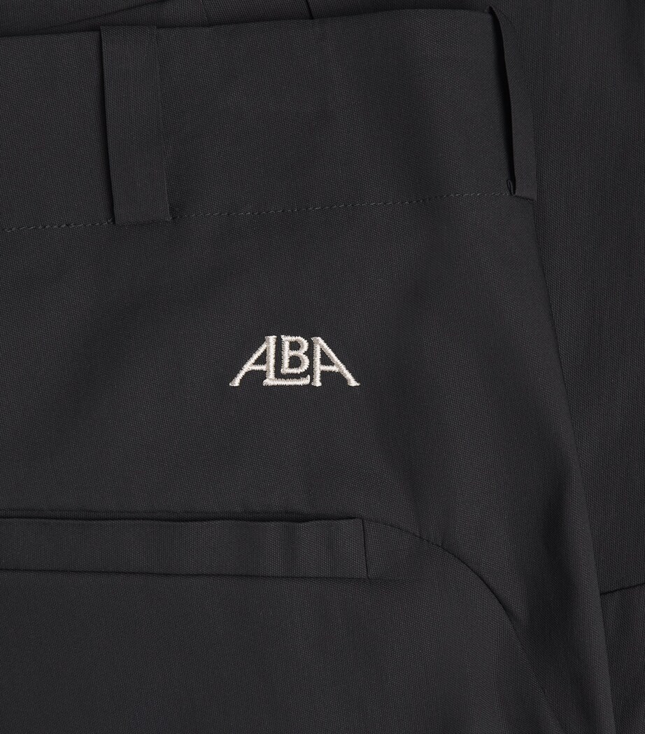 Alba Mens Cotton-Blend Techno Trousers Black Image 6