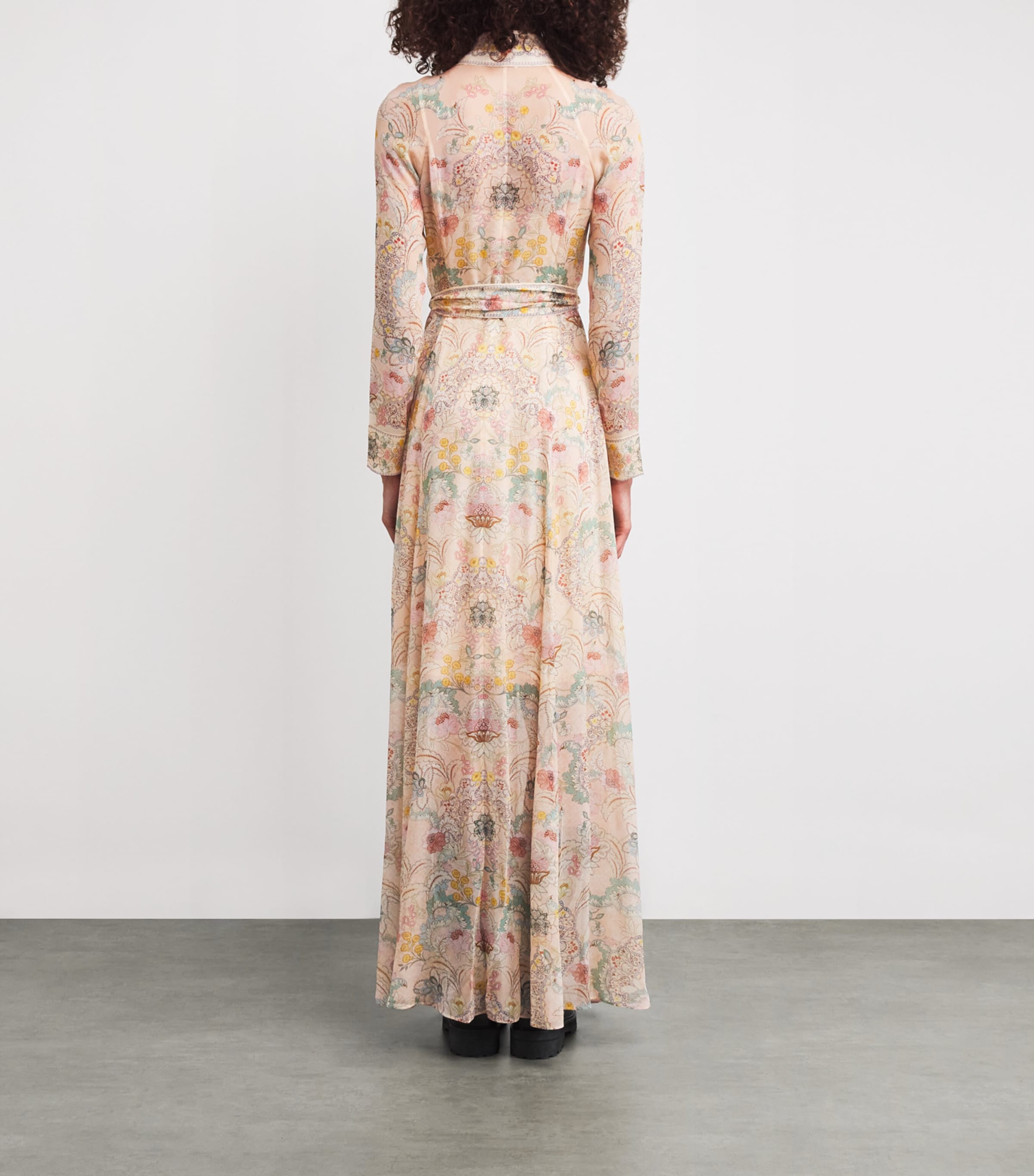 Floral Rebellion Maxi Shirt Dress PIF PINK FLORAL Image 4